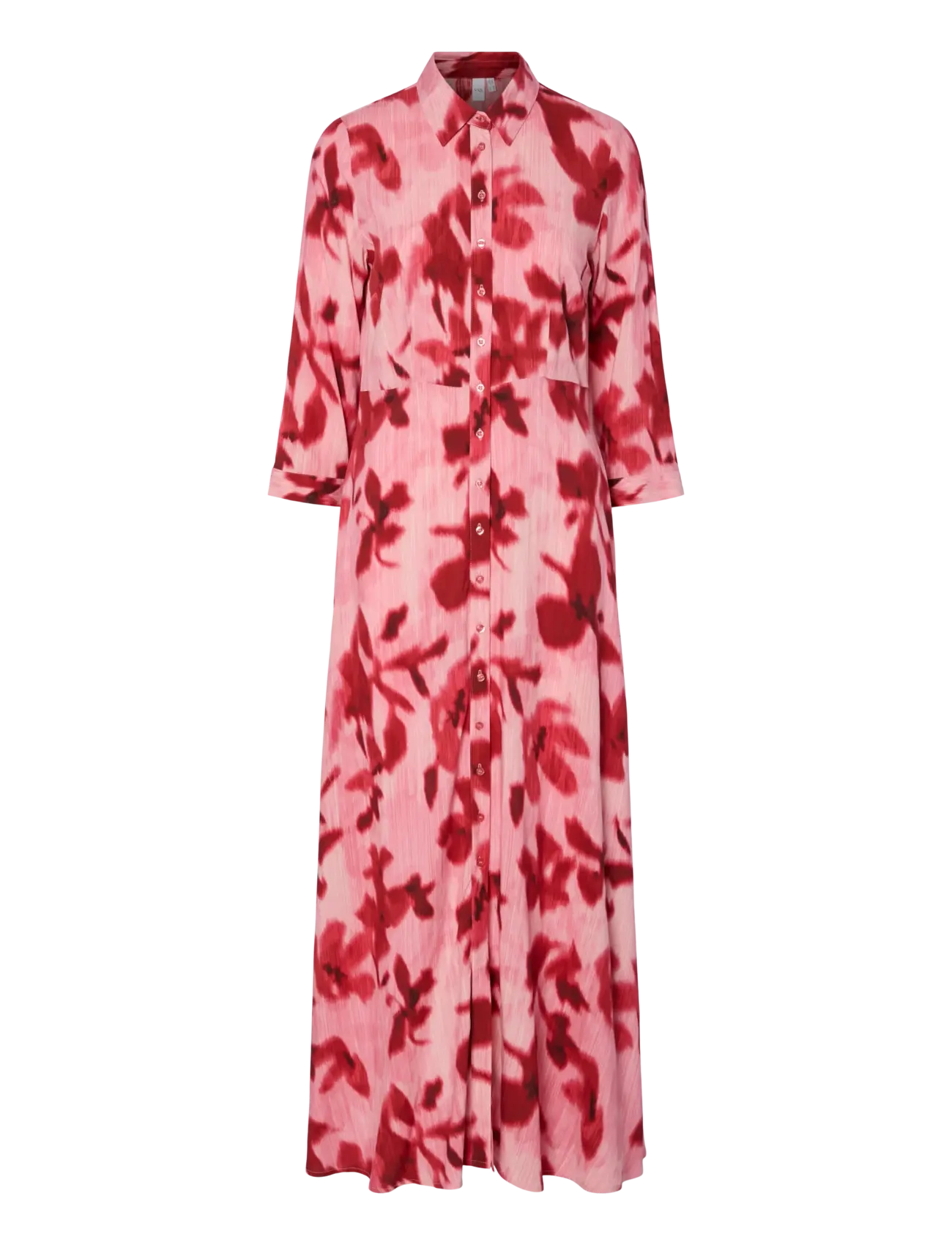 YAS YASSAVANNA LONG SHIRT DRESS S. NOOS - Y.A.S - MOONLITE MAUVE / red