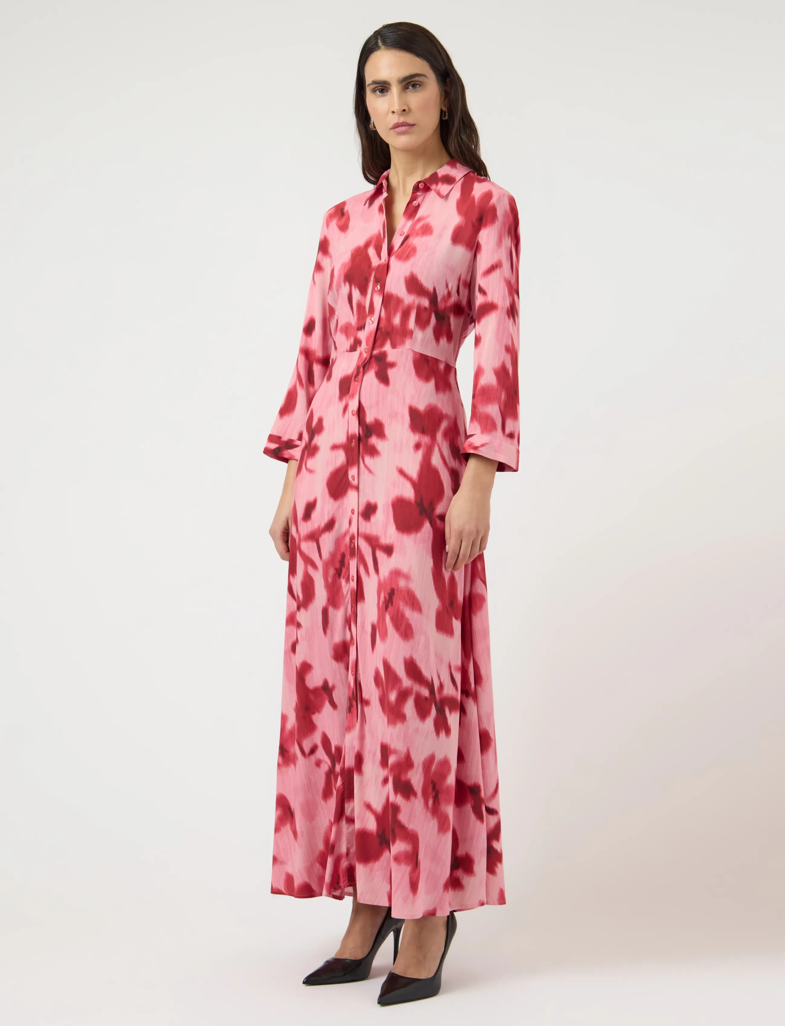 YAS - YASSAVANNA LONG SHIRT DRESS S. - skjortekjoler - moonlite mauve - 4