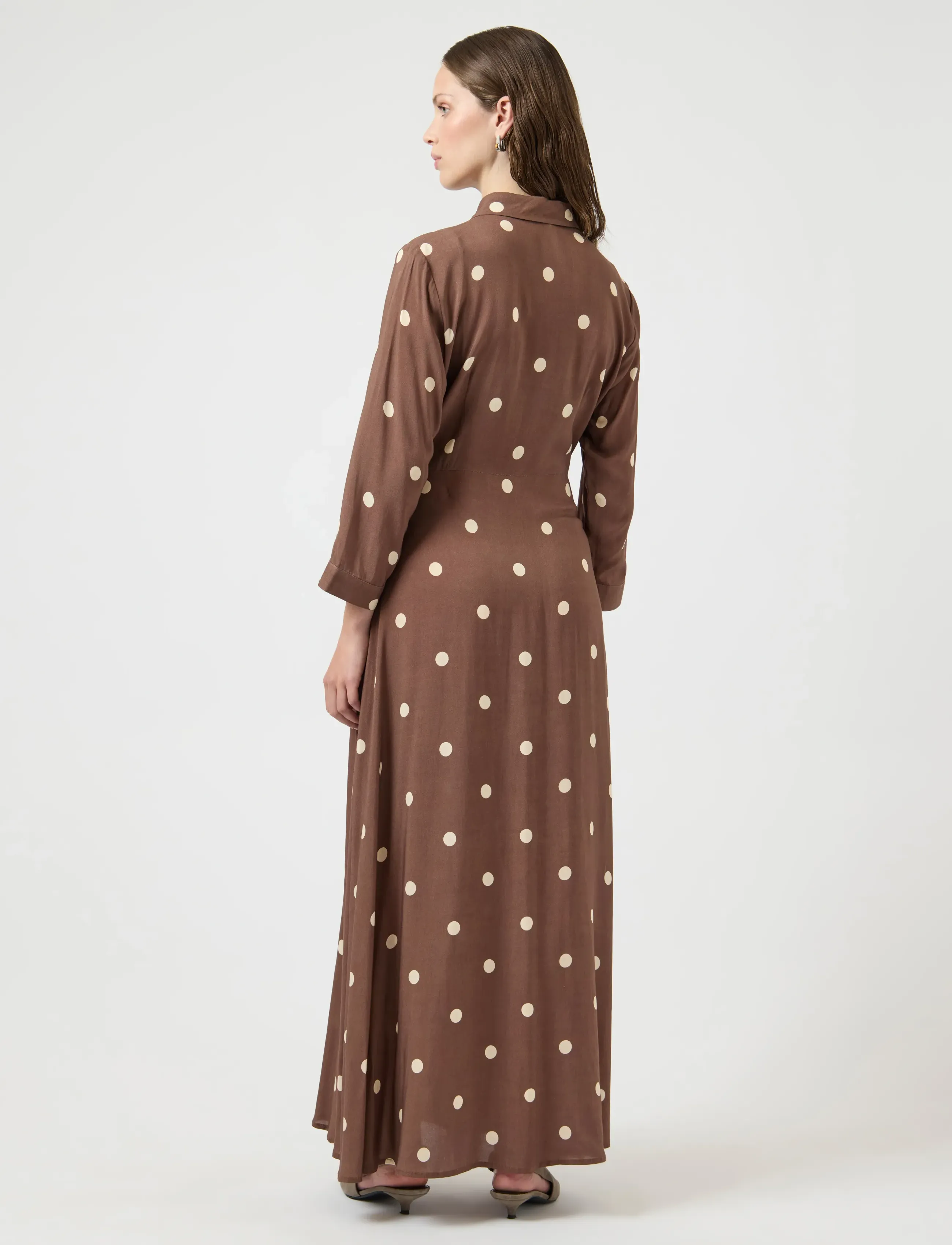 YAS - YASSAVANNA LONG SHIRT DRESS S. - skjortekjoler - pinecone - 3