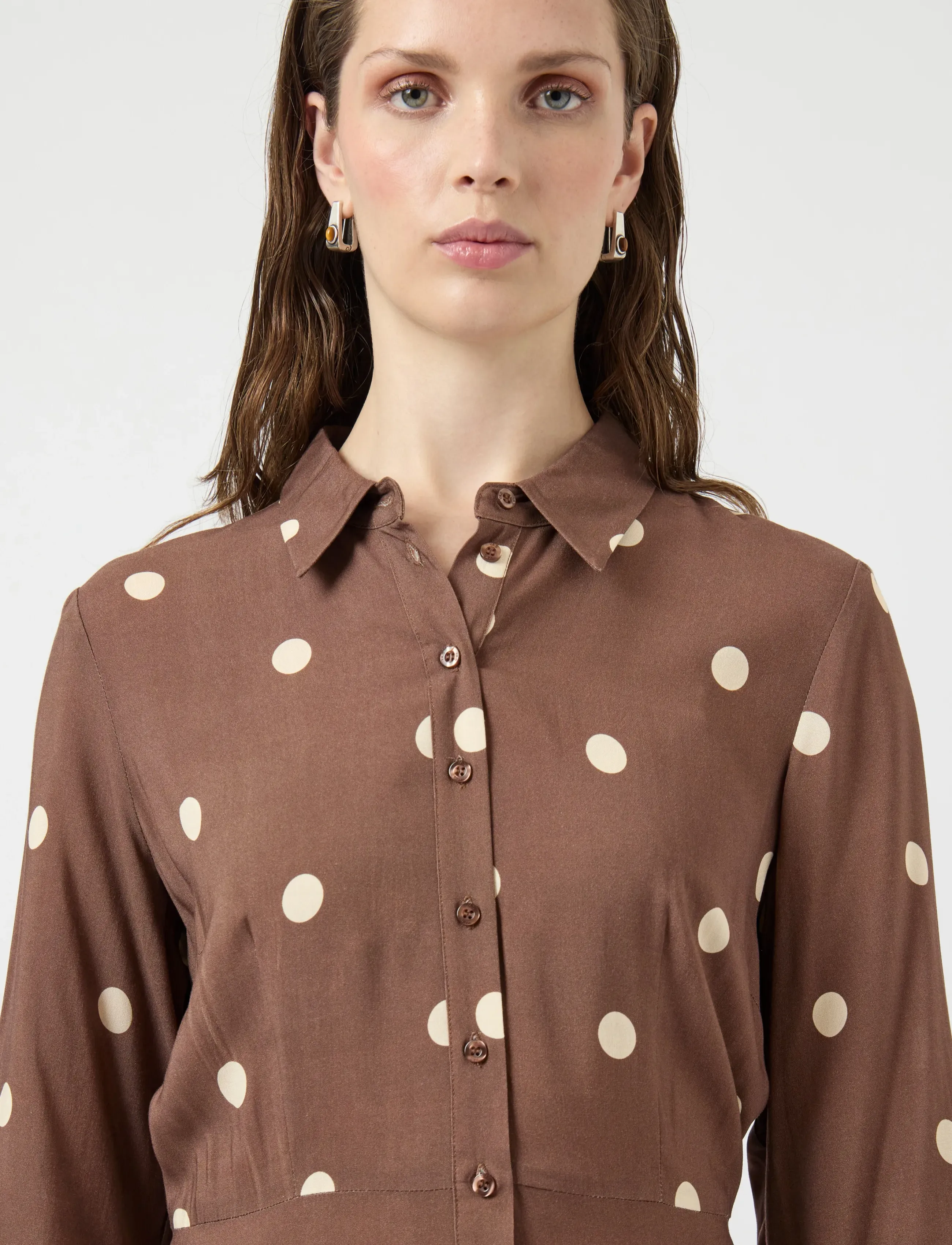 YAS - YASSAVANNA LONG SHIRT DRESS S. - skjortekjoler - pinecone - 5