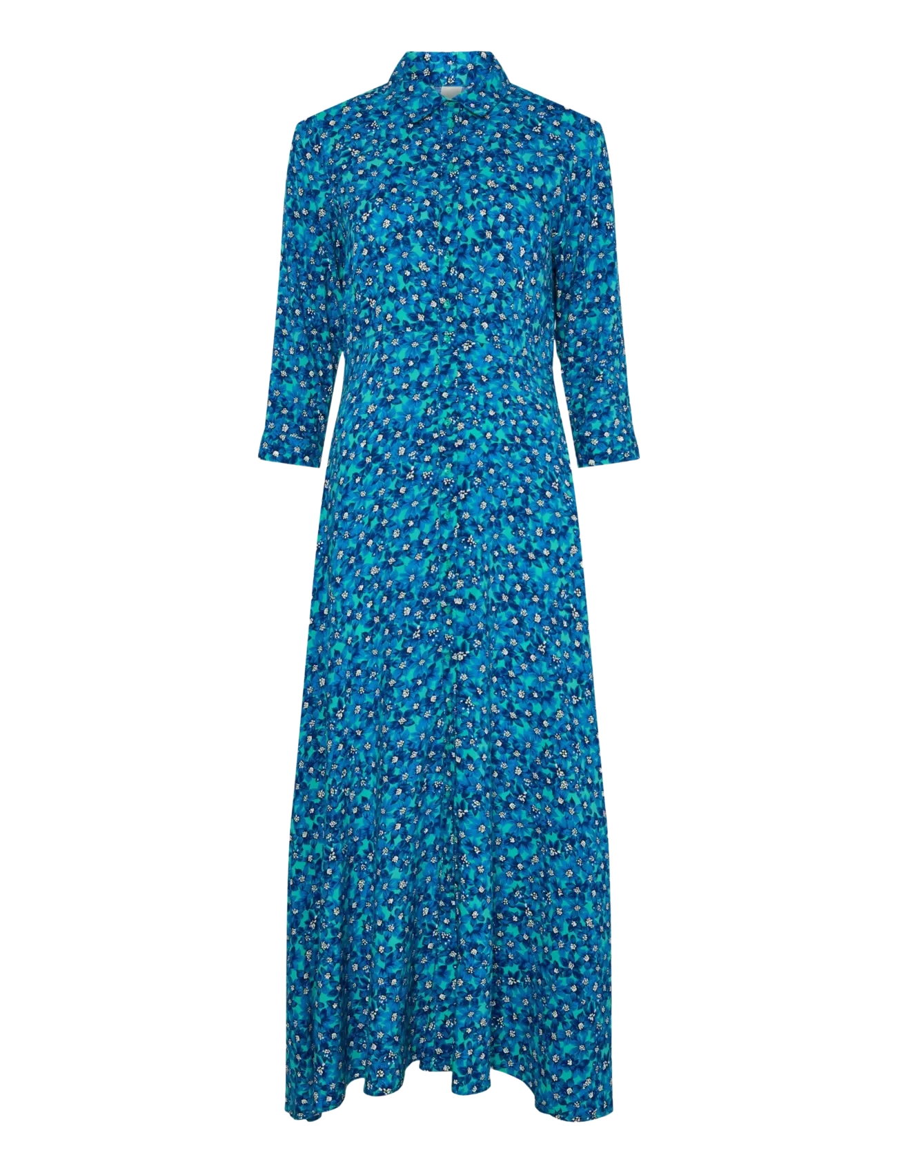 YAS YASSAVANNA LONG SHIRT DRESS S. NOOS - Y.A.S - POOL GREEN / blue