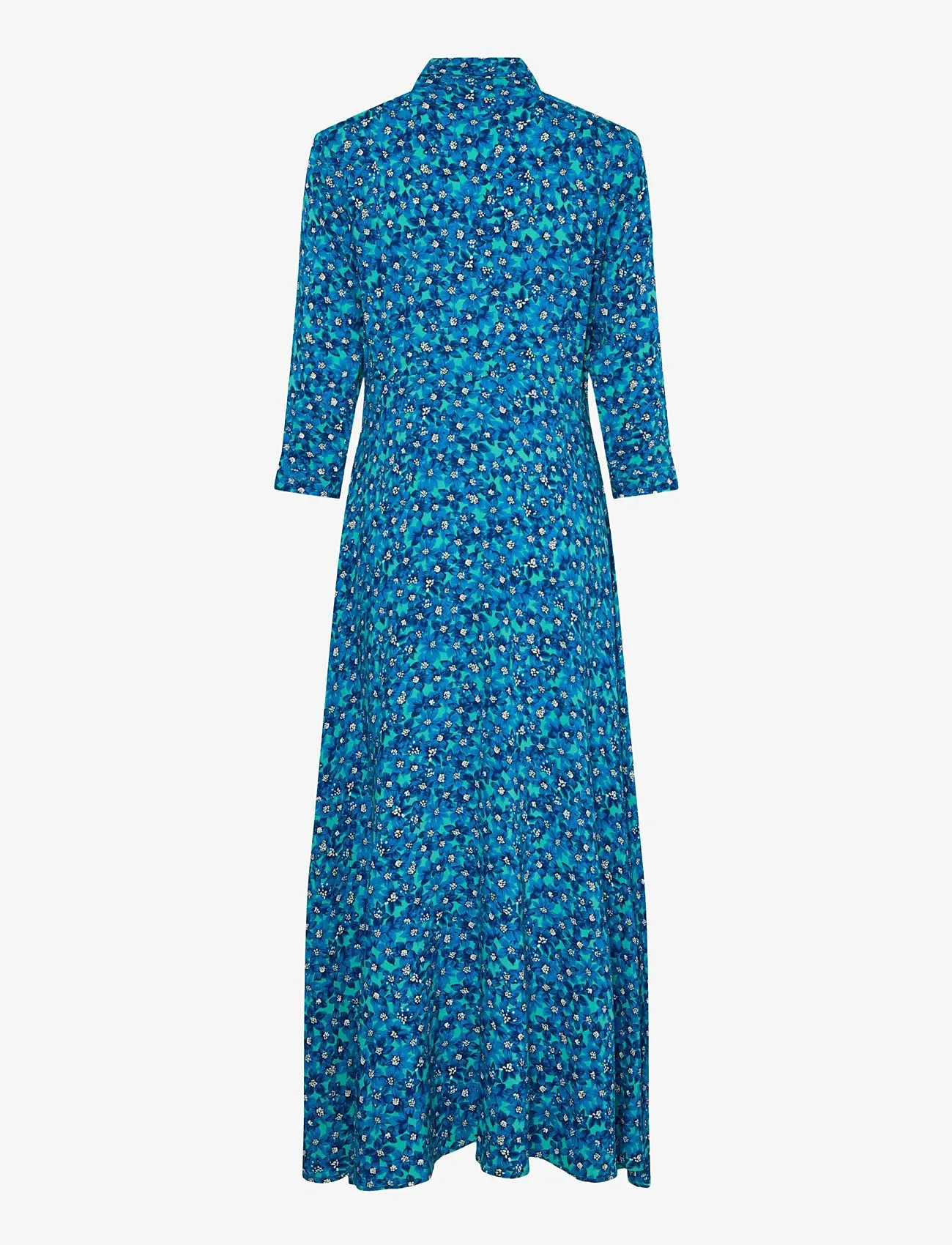YAS - YASSAVANNA LONG SHIRT DRESS S. NOOS - skjortekjoler - pool green - 2