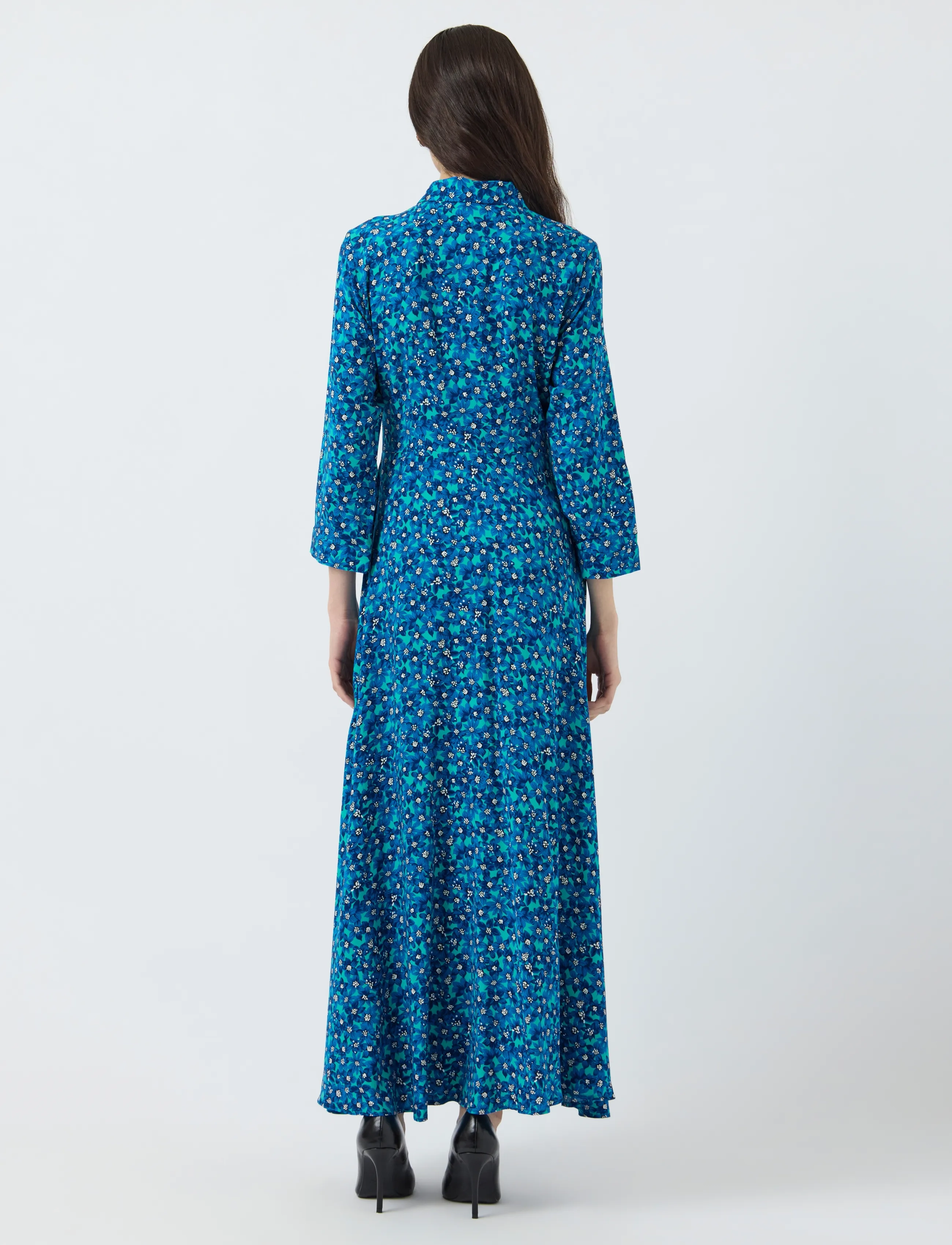 YAS - YASSAVANNA LONG SHIRT DRESS S. NOOS - skjortekjoler - pool green - 3