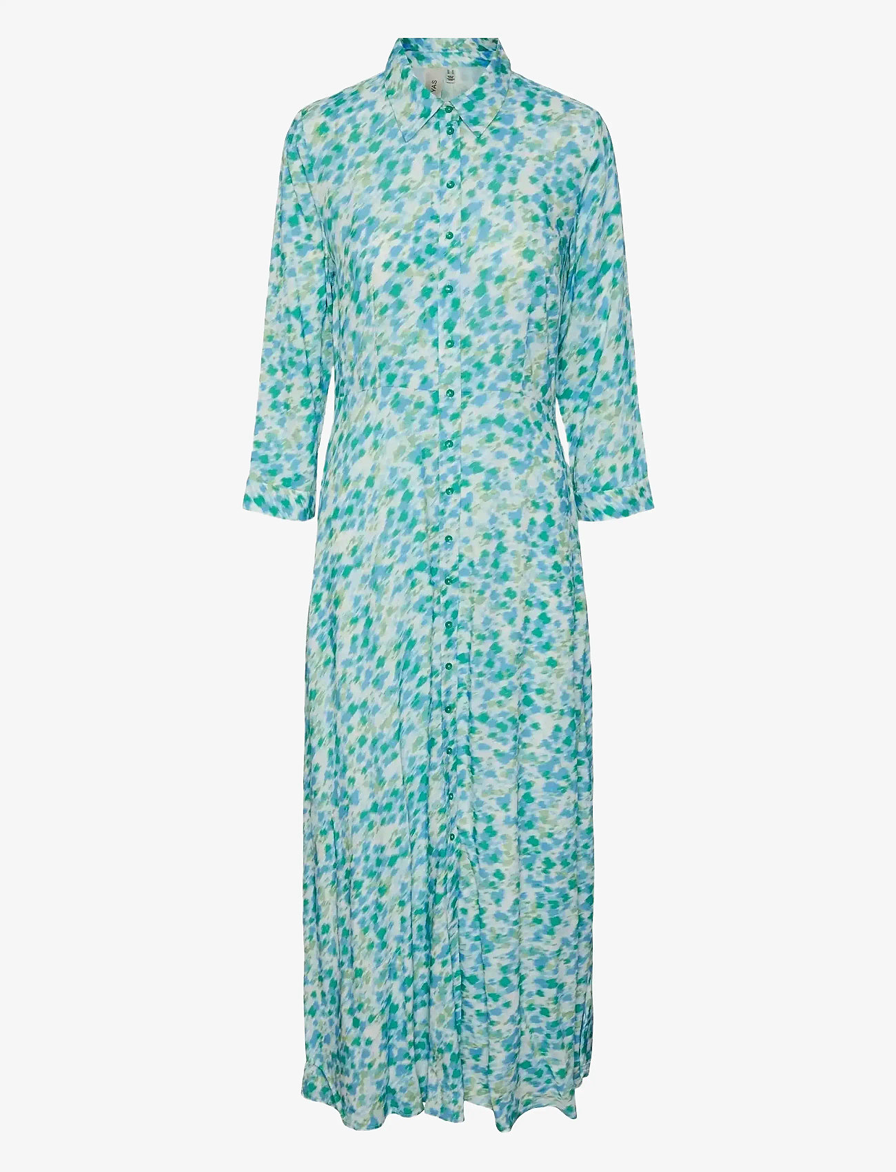 YAS - YASSAVANNA LONG SHIRT DRESS S. NOOS - hemdkleider - quiet green - 1