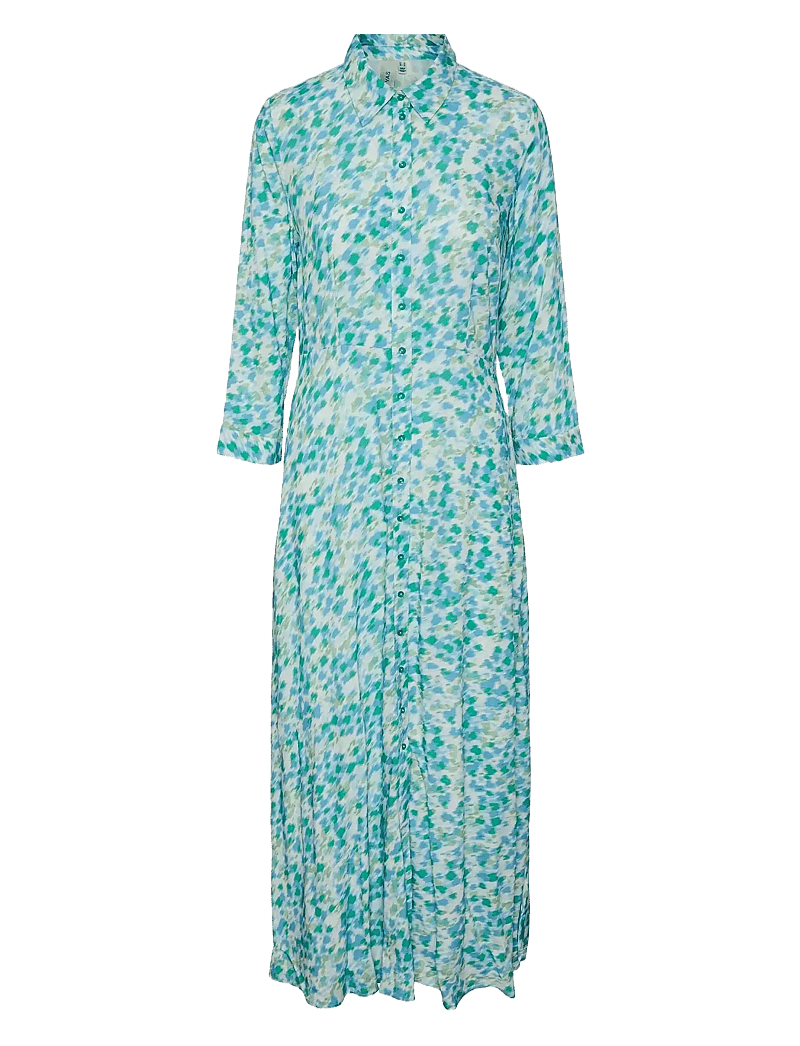 YAS - YASSAVANNA LONG SHIRT DRESS S. NOOS - hemdkleider - quiet green - 1