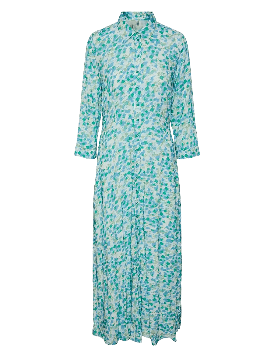 YAS - YASSAVANNA LONG SHIRT DRESS S. NOOS - hemdkleider - quiet green - 1