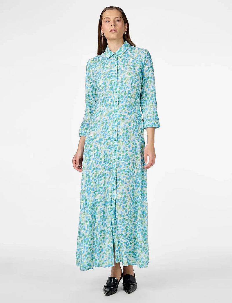 YAS - YASSAVANNA LONG SHIRT DRESS S. NOOS - hemdkleider - quiet green - 0