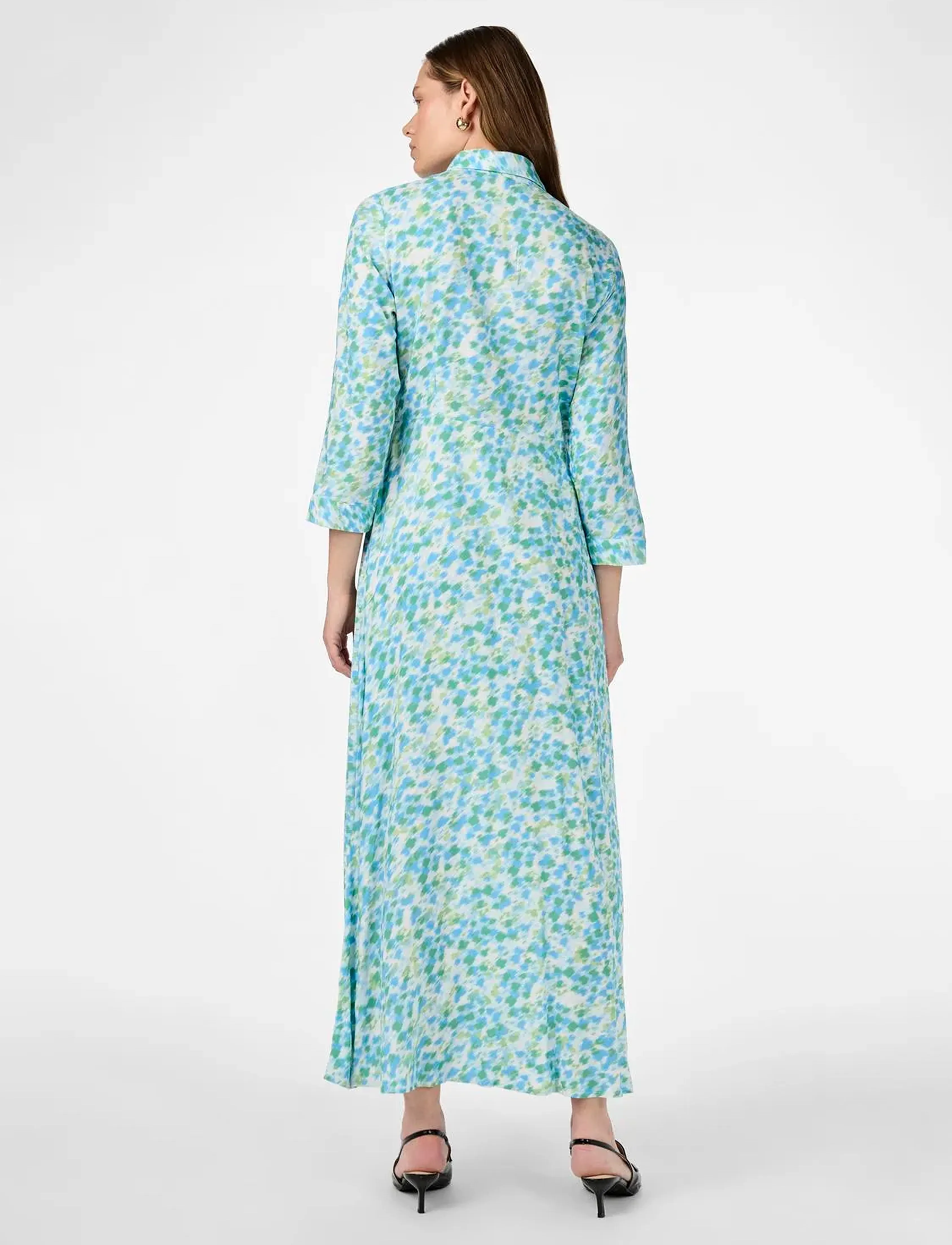 YAS - YASSAVANNA LONG SHIRT DRESS S. NOOS - skjortekjoler - quiet green - 3