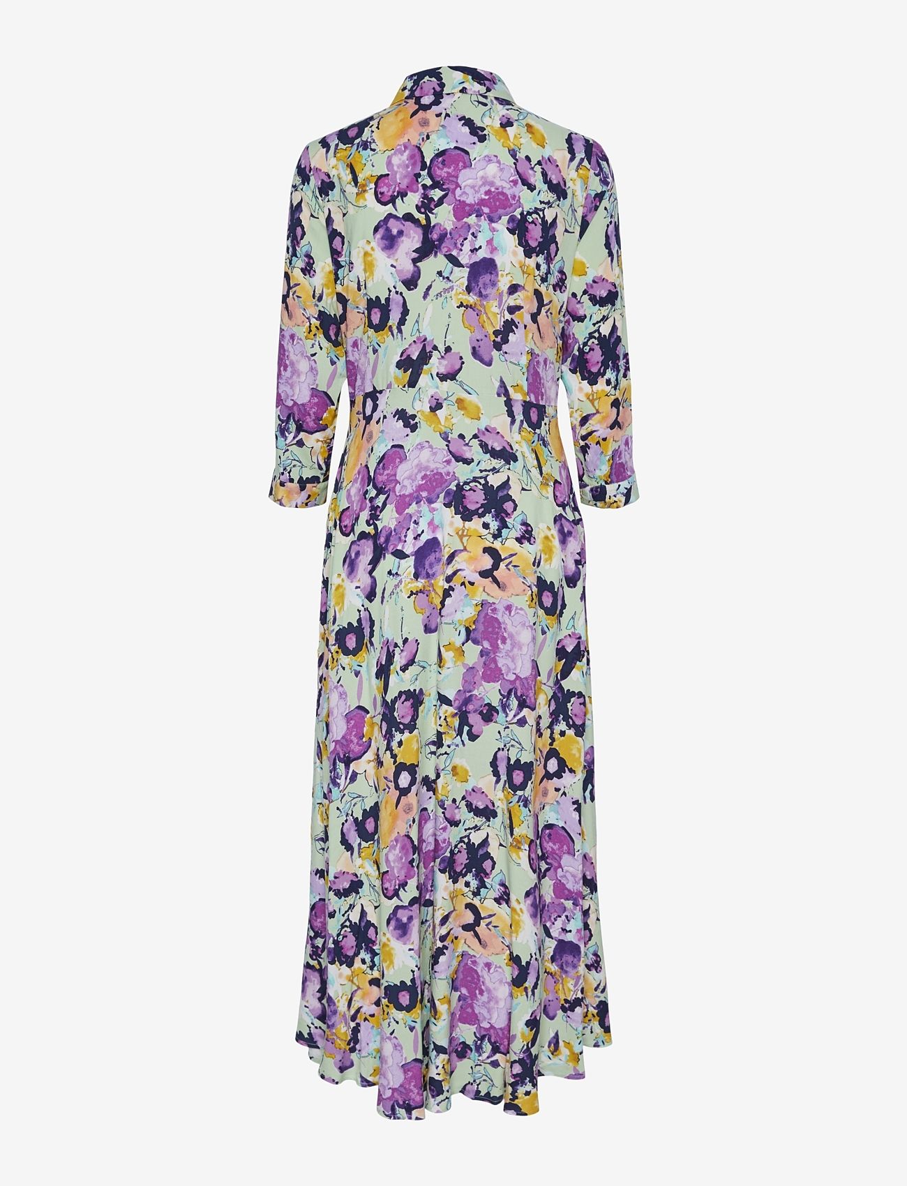 YAS - YASSAVANNA LONG SHIRT DRESS S. NOOS - skjortekjoler - quiet green - 2