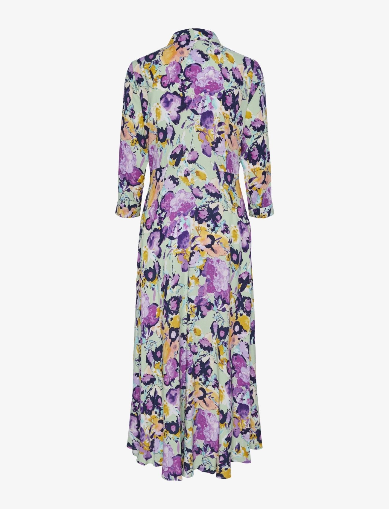 YAS - YASSAVANNA LONG SHIRT DRESS S. NOOS - skjortekjoler - quiet green - 2