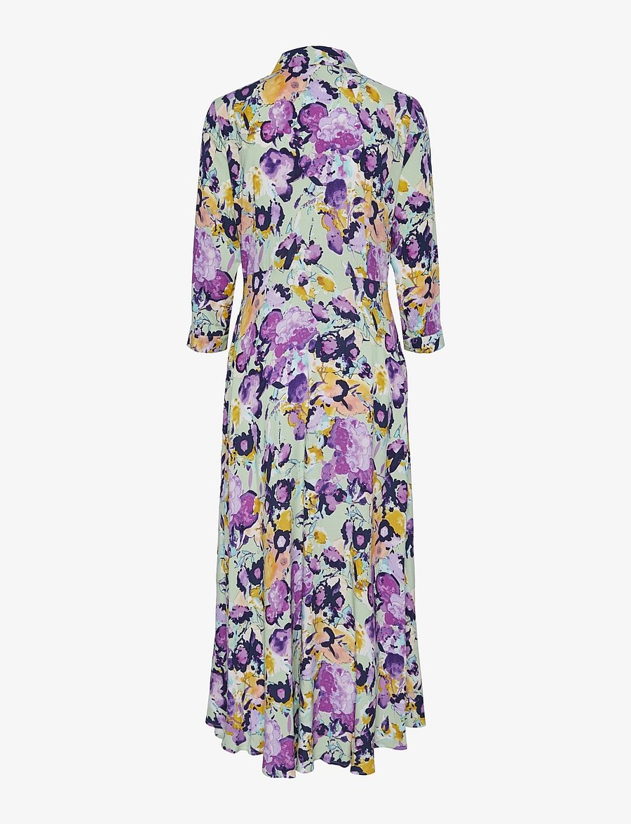 YAS - YASSAVANNA LONG SHIRT DRESS S. NOOS - hemdkleider - quiet green - 2