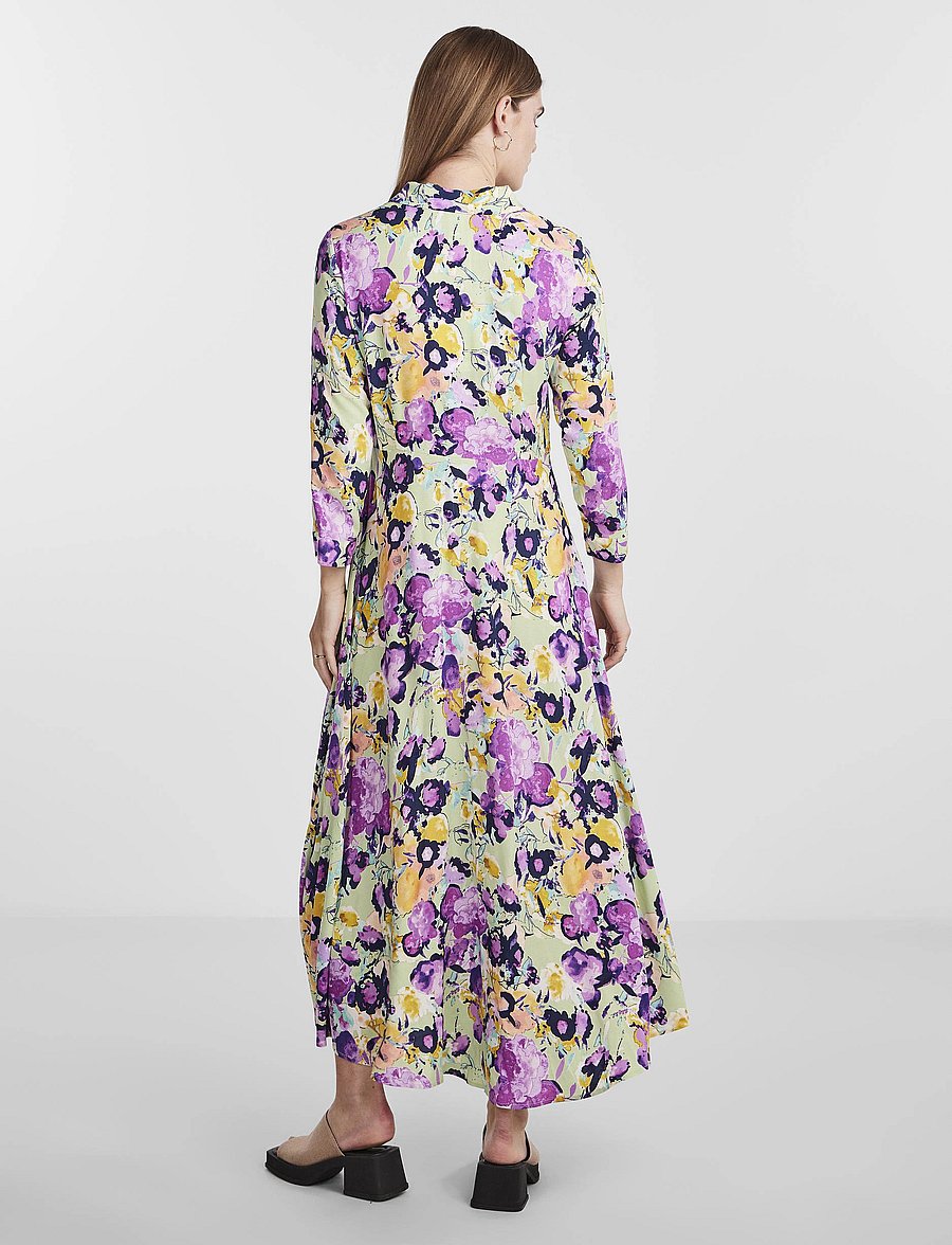 YAS - YASSAVANNA LONG SHIRT DRESS S. NOOS - hemdkleider - quiet green - 3