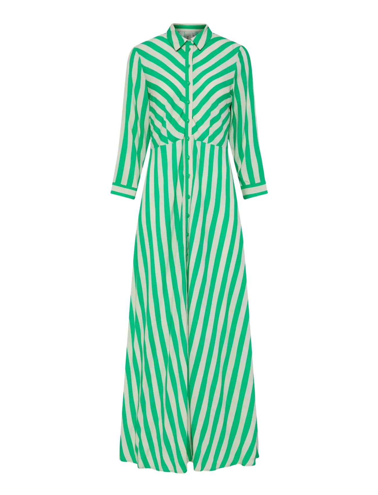 YAS YASSAVANNA LONG SHIRT DRESS S. NOOS - Y.A.S - SANDSHELL / green