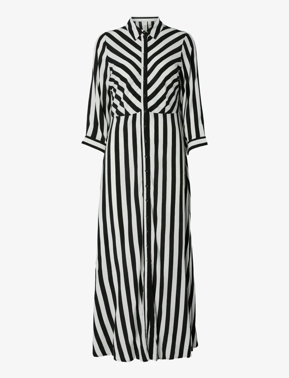 YAS - YASSAVANNA LONG SHIRT DRESS S. - särkkleidid - stripes w white stripes - 1