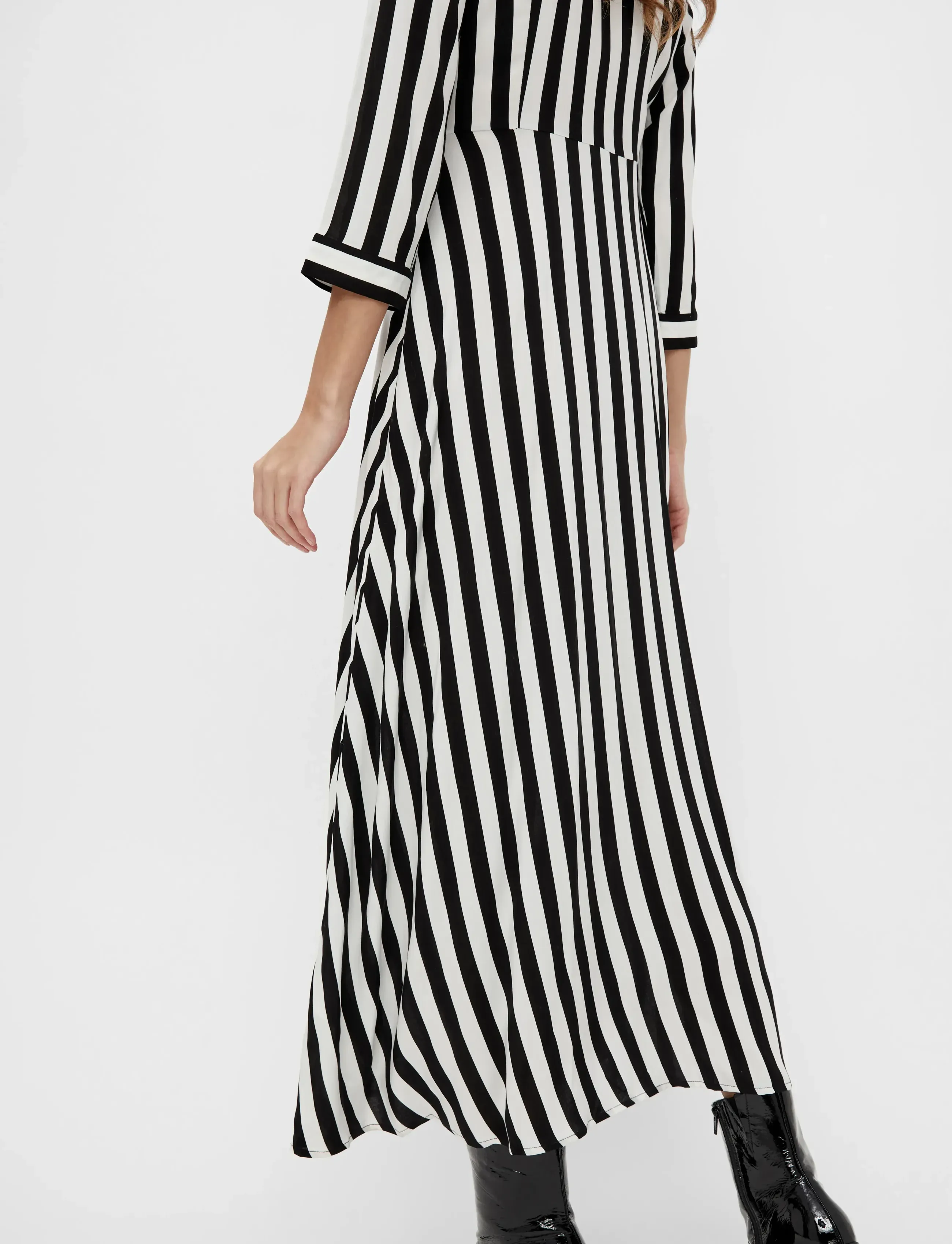 YAS - YASSAVANNA LONG SHIRT DRESS S. NOOS - skjortekjoler - stripes w white stripes - 5