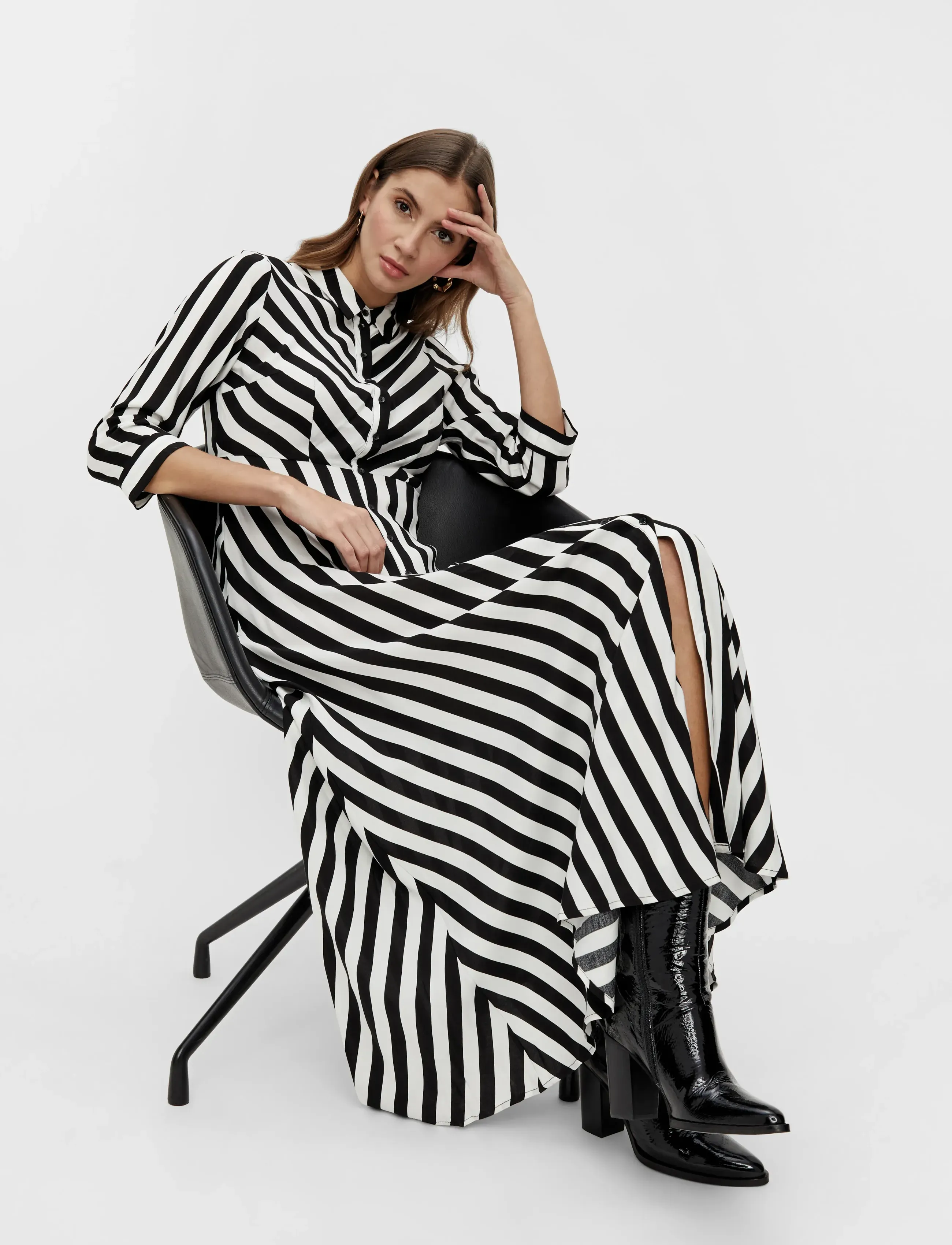 yas maxi shirt dress Y.A.S - Maxi Shirt Dress - Women - Viscose - XS