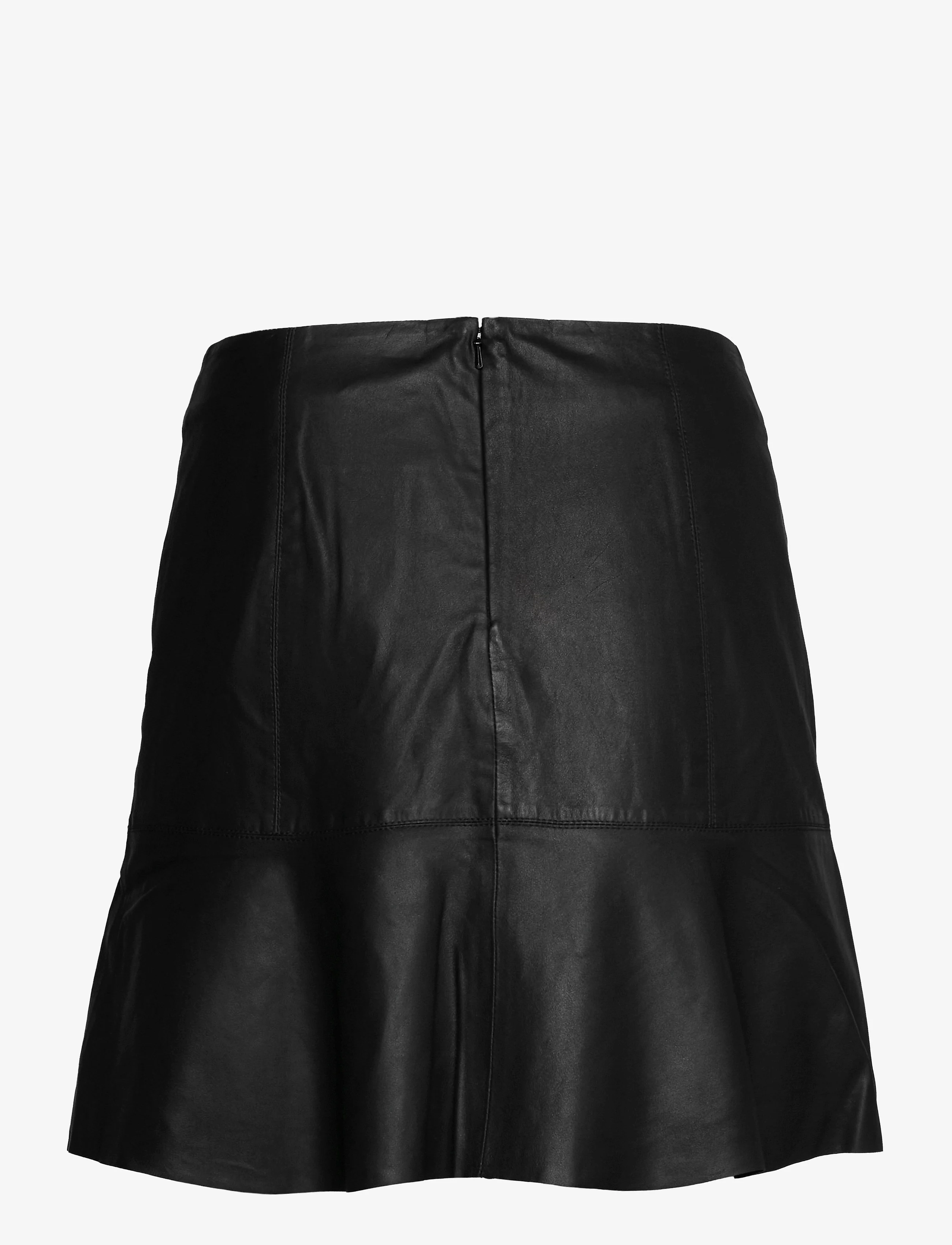YAS - YASCOLLY MW NAPLON LEATHER SKIRT NOOS - herbstersparnisse - black - 2