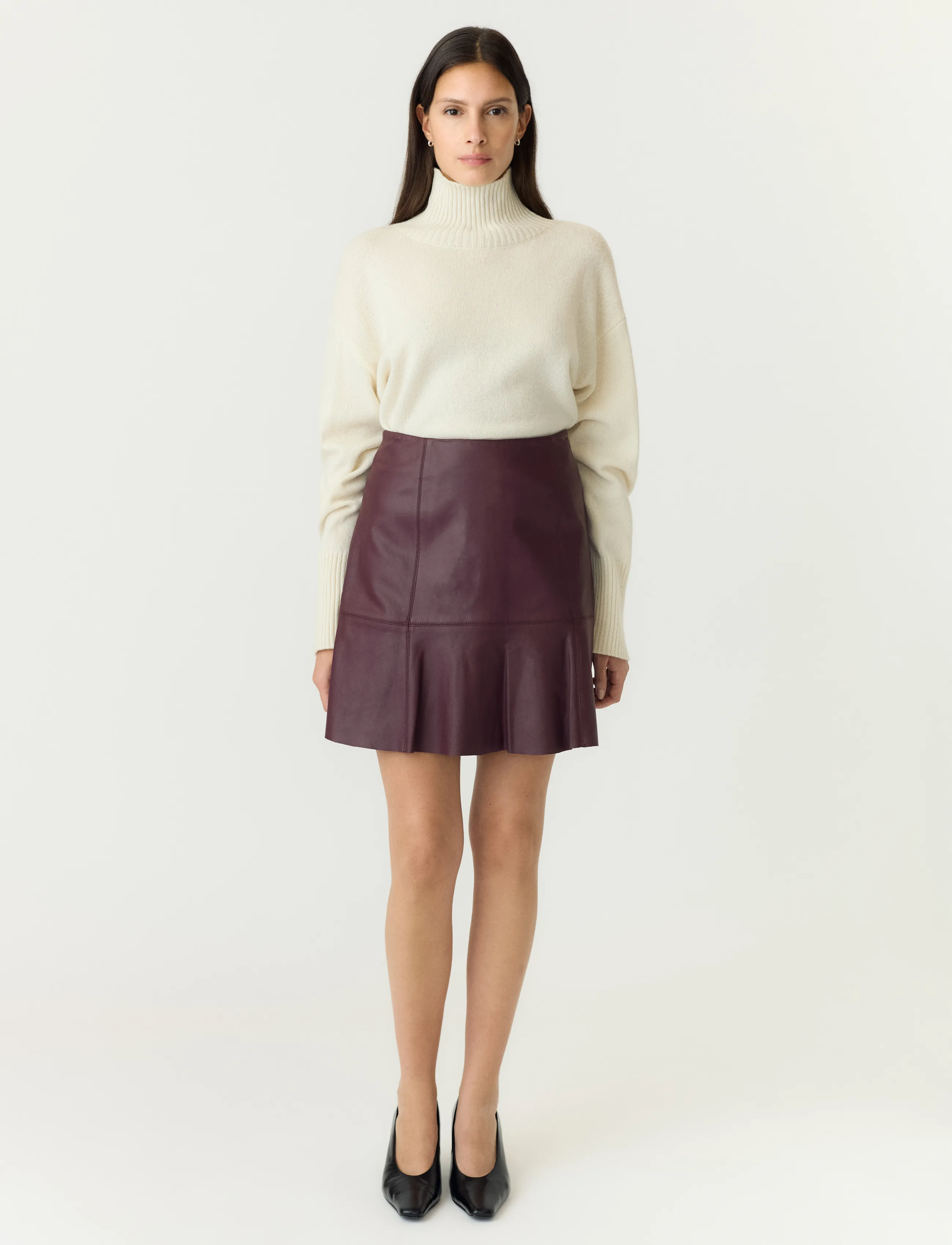 YAS Yascolly Mw Naplon Leather Skirt Noos kjolar dam – bild 3