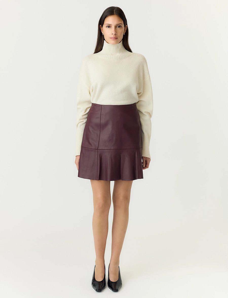 YAS - YASCOLLY MW NAPLON LEATHER SKIRT NOOS - lædernederdele - fig - 4