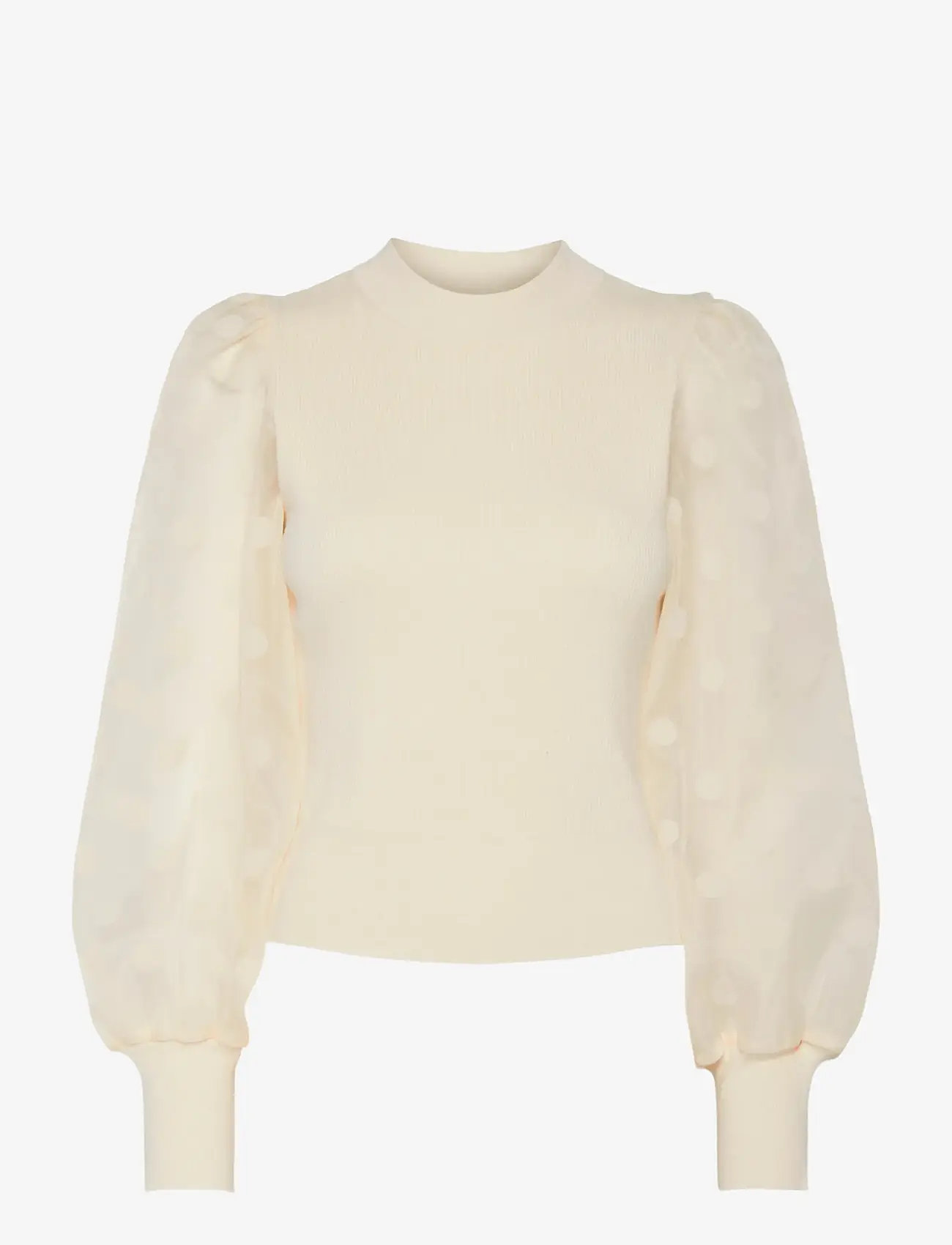 YAS - YASDOTME LS KNIT PULLOVER S. NOOS - striktrøjer - birch - 1