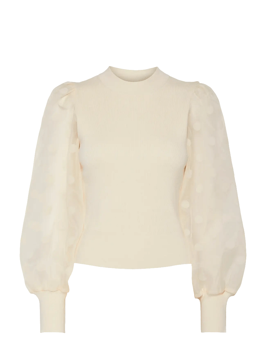 YAS - YASDOTME LS KNIT PULLOVER S. NOOS - neulepuserot - birch - 1