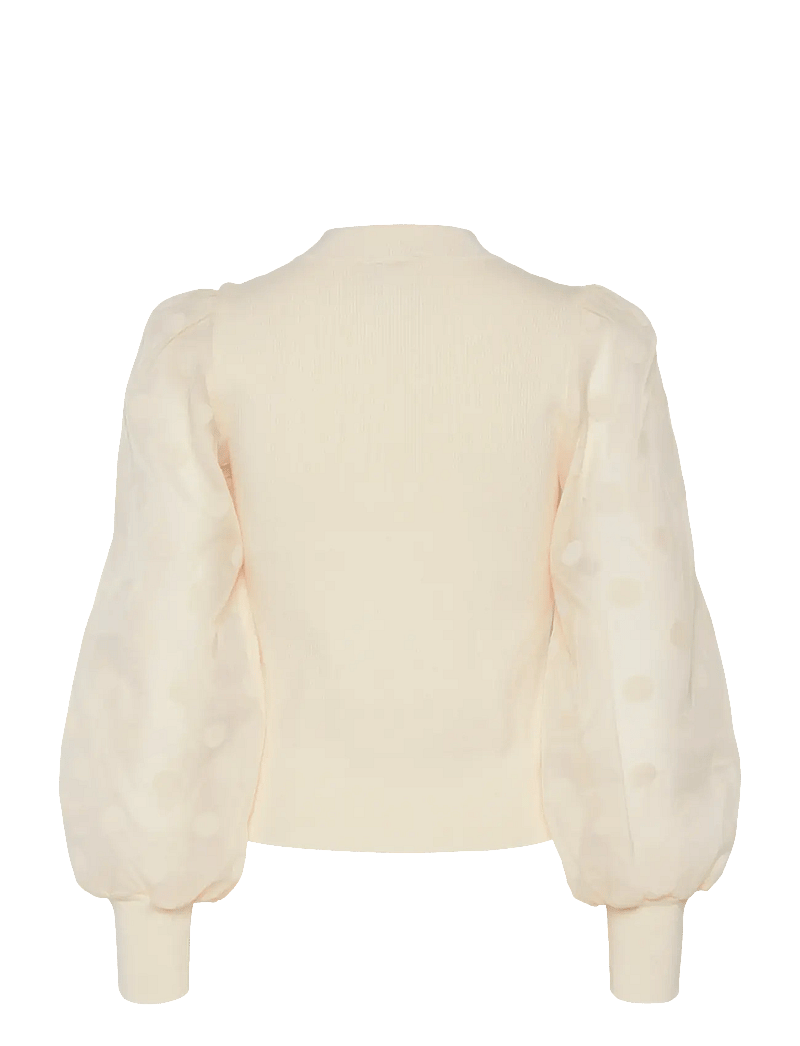 YAS - YASDOTME LS KNIT PULLOVER S. NOOS - striktrøjer - birch - 2