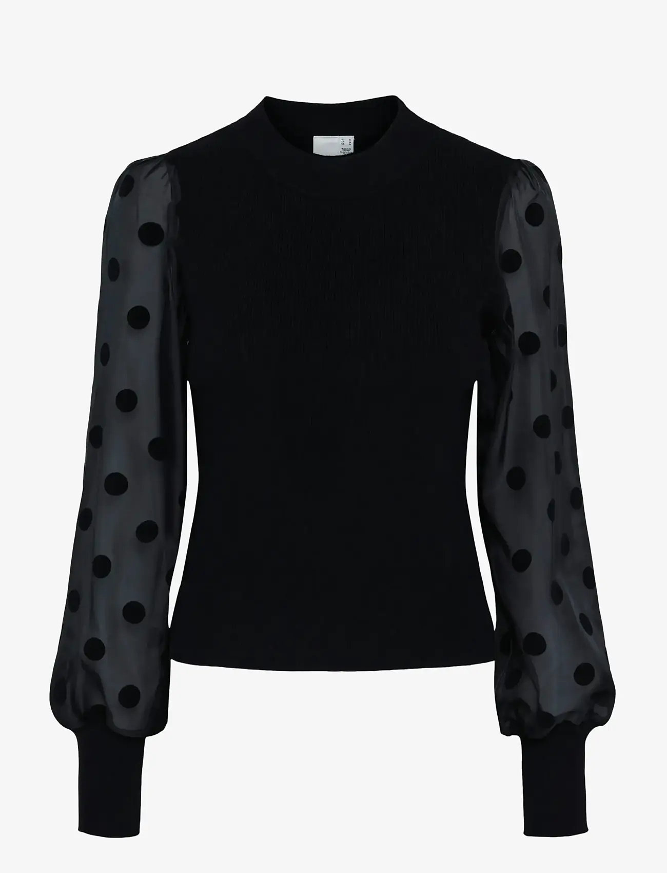 YAS - YASDOTME LS KNIT PULLOVER S. NOOS - herbstliche kleidung - black - 0