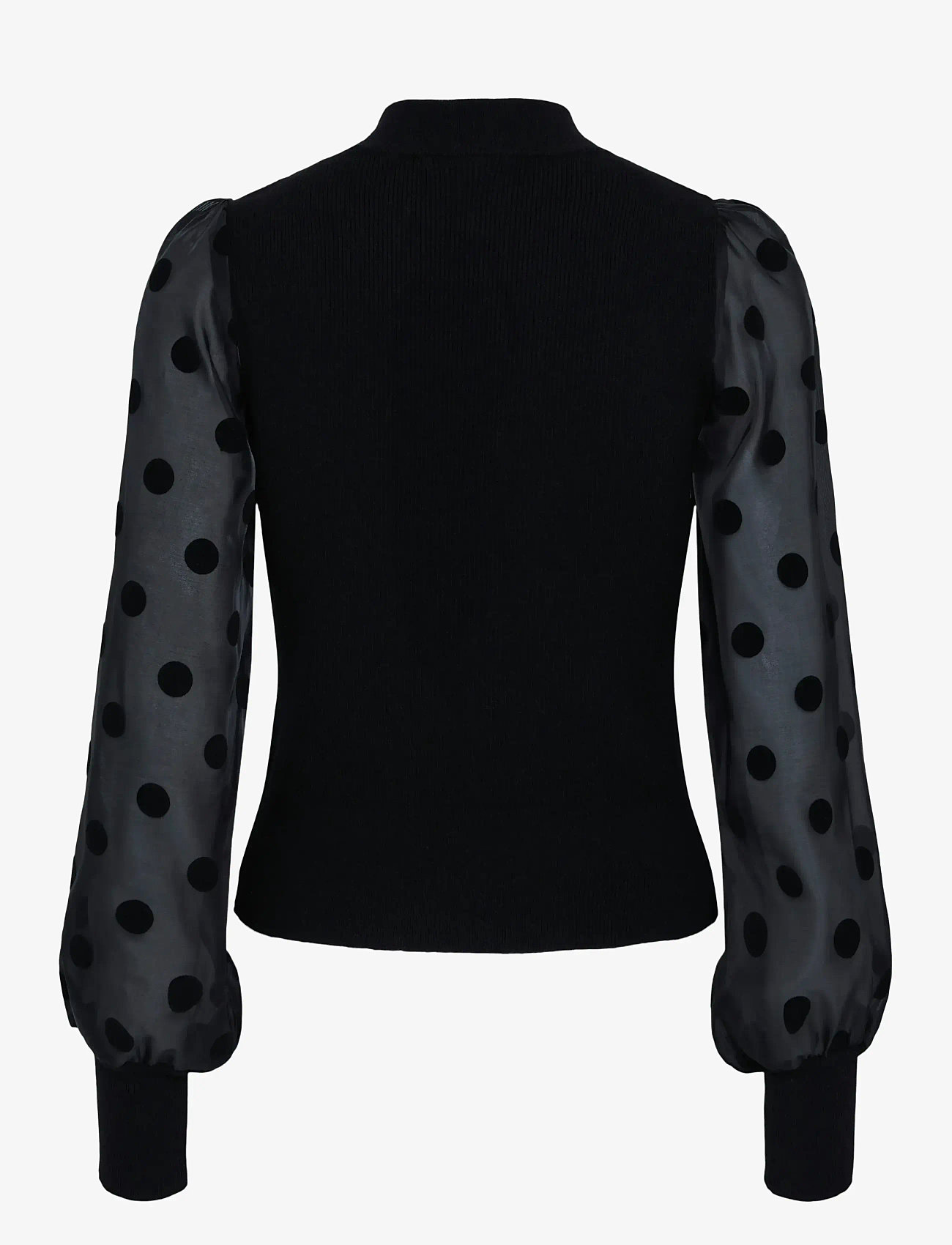 YAS - YASDOTME LS KNIT PULLOVER S. NOOS - herbstliche kleidung - black - 1