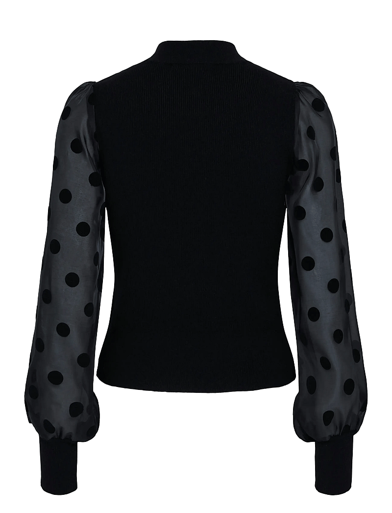 YAS - YASDOTME LS KNIT PULLOVER S. NOOS - neulepuserot - black - 2
