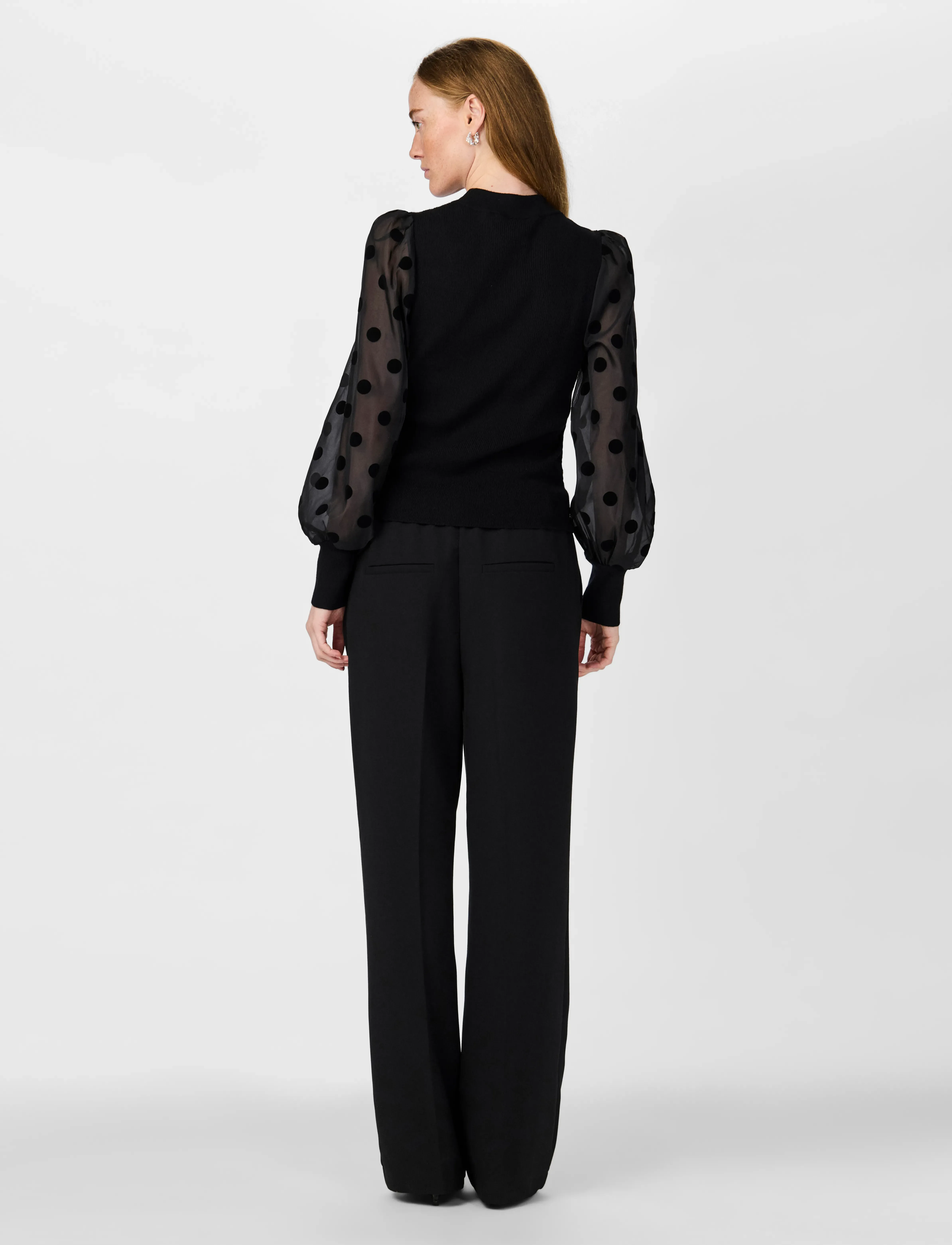 YAS - YASDOTME LS KNIT PULLOVER S. NOOS - strikkegensere - black - 3