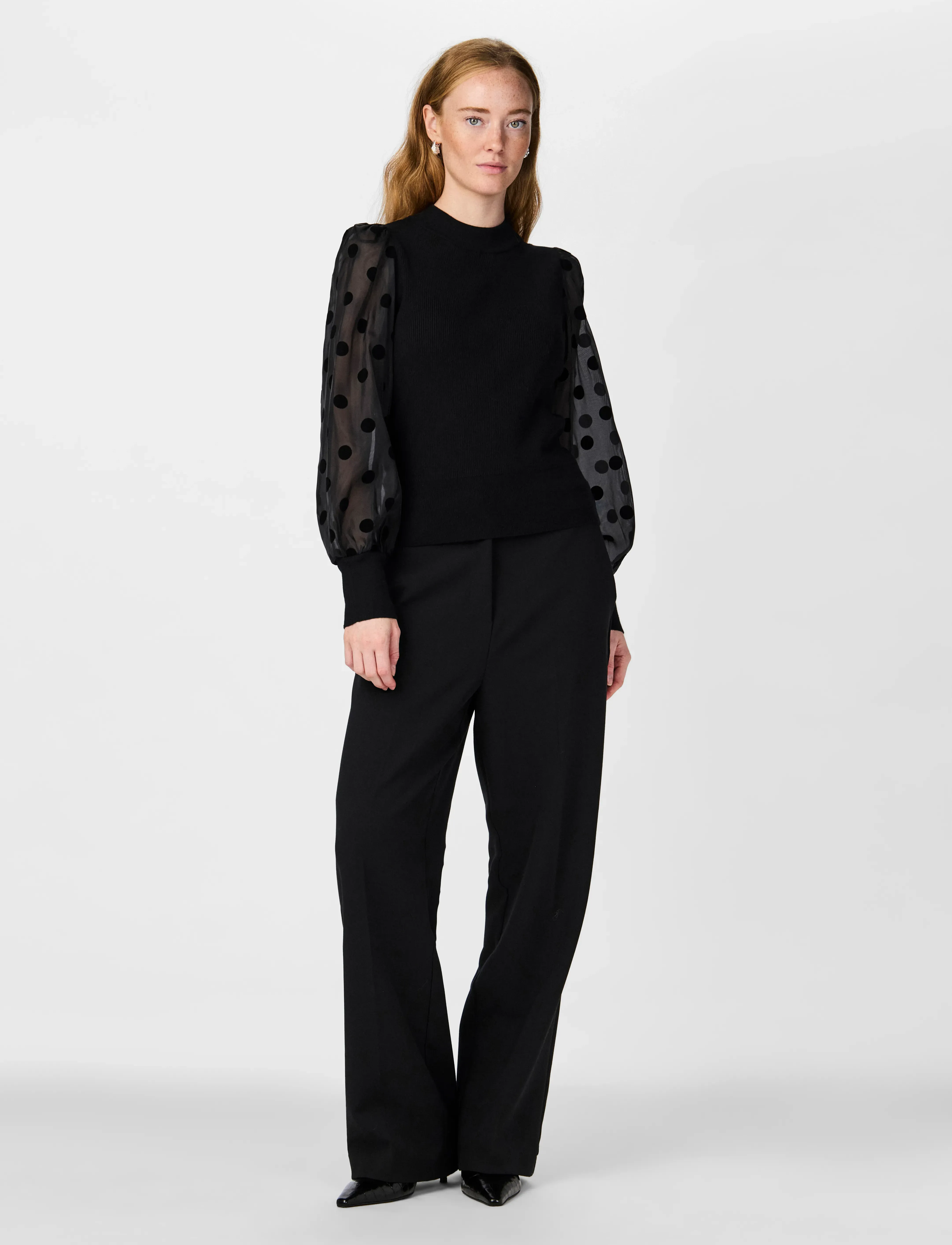 YAS - YASDOTME LS KNIT PULLOVER S. NOOS - strikkegensere - black - 4