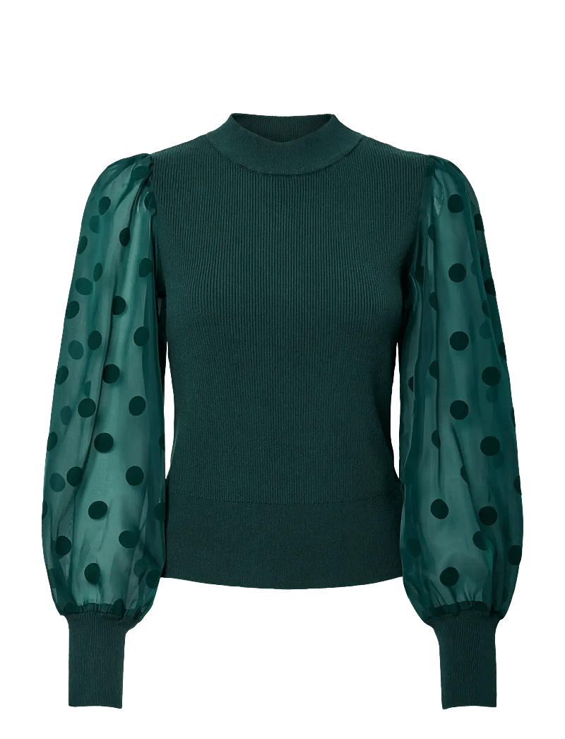 YAS - YASDOTME LS KNIT PULLOVER S. NOOS - striktrøjer - ponderosa pine - 1