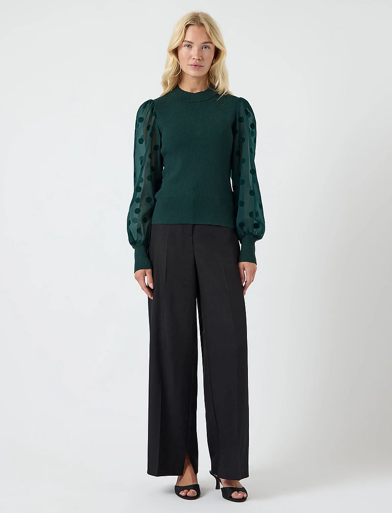 YAS - YASDOTME LS KNIT PULLOVER S. NOOS - striktrøjer - ponderosa pine - 4