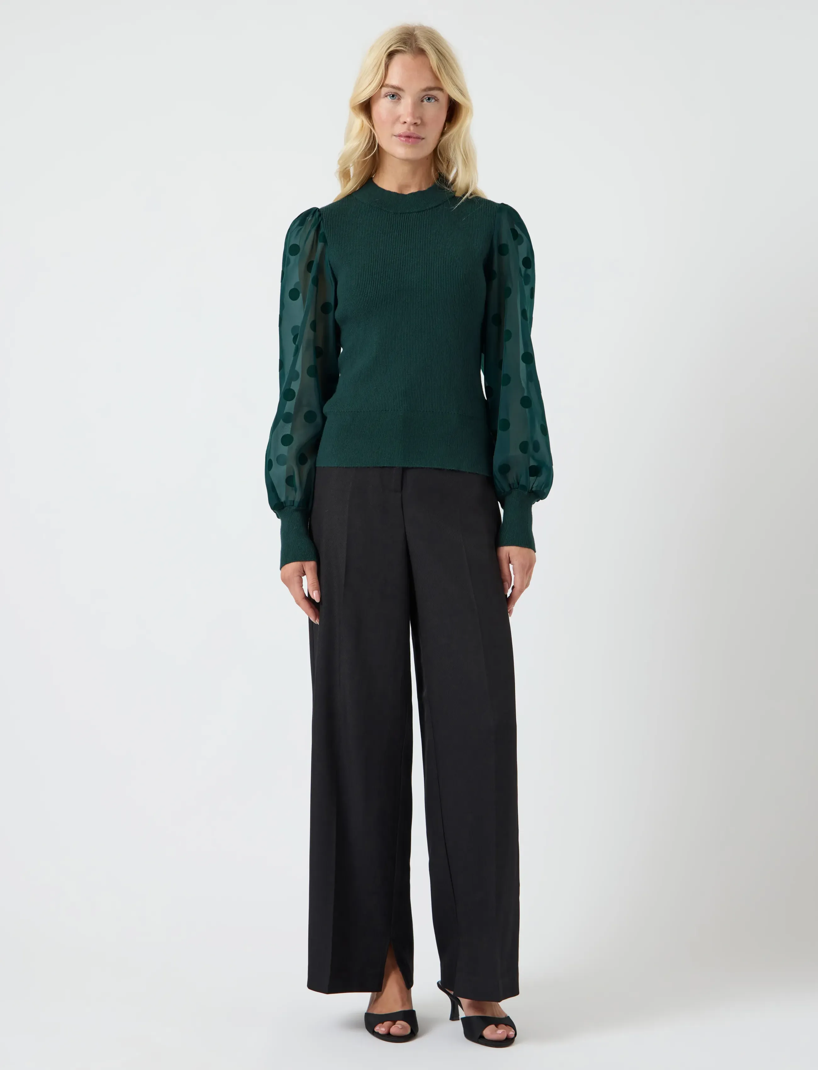 YAS - YASDOTME LS KNIT PULLOVER S. NOOS - laveste priser - ponderosa pine - 4