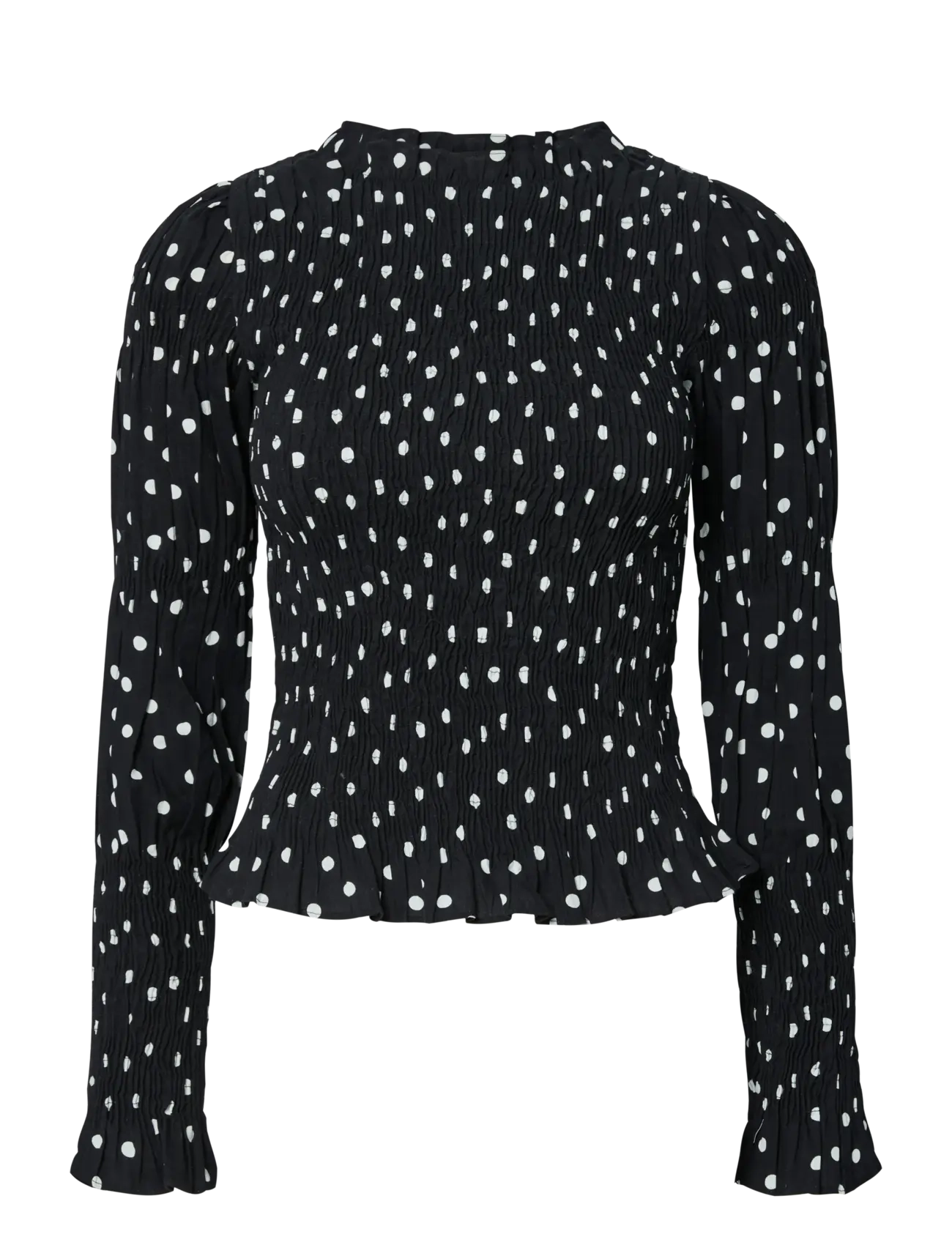 YAS - YASCHEMMA LS SMOCK TOP NOOS - langerma blússur - black - 1