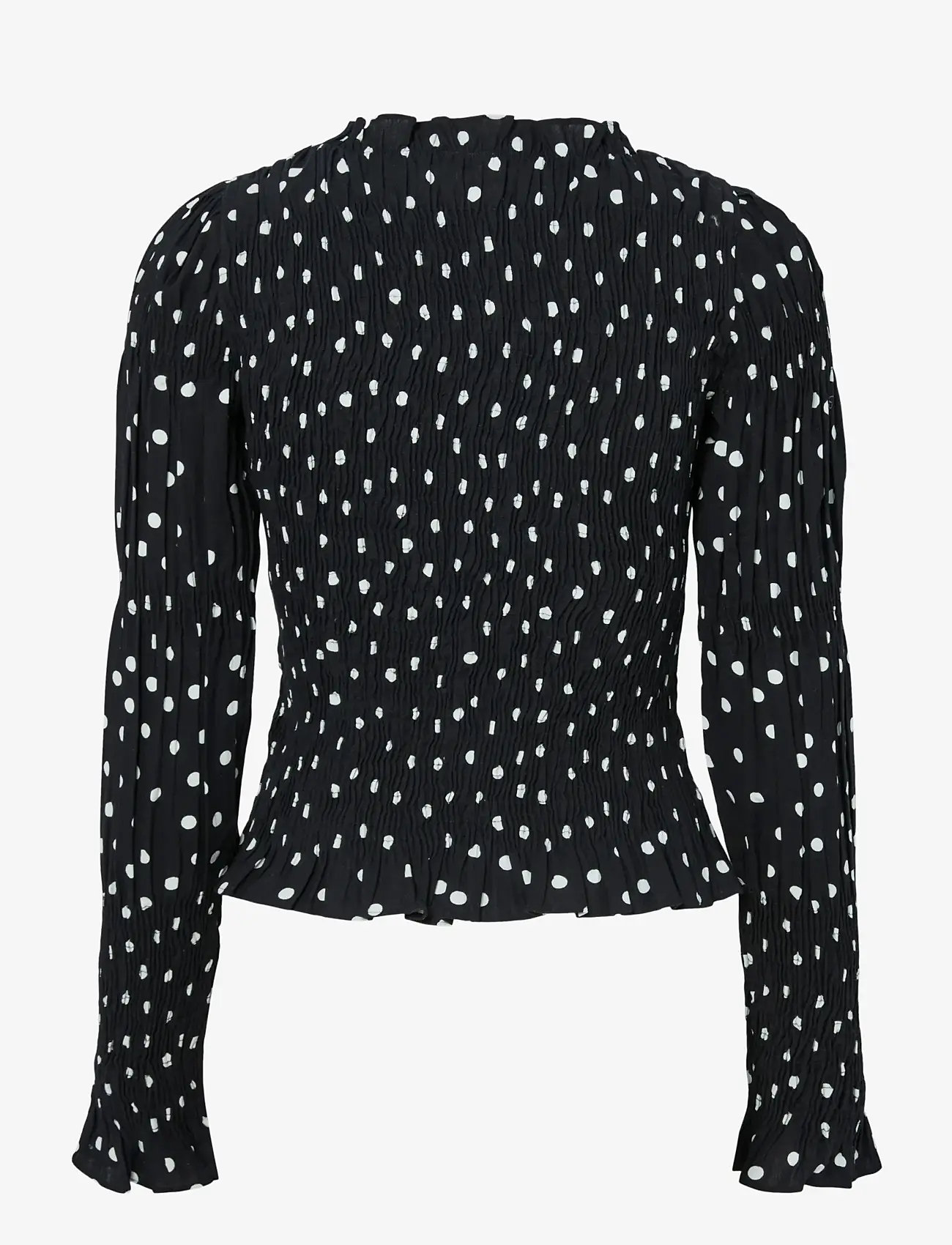 YAS - YASCHEMMA LS SMOCK TOP NOOS - langærmede bluser - black - 2