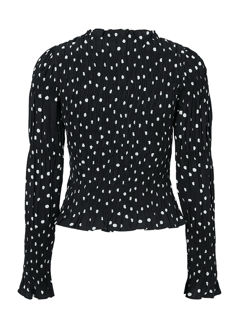 YAS - YASCHEMMA LS SMOCK TOP NOOS - langærmede bluser - black - 2