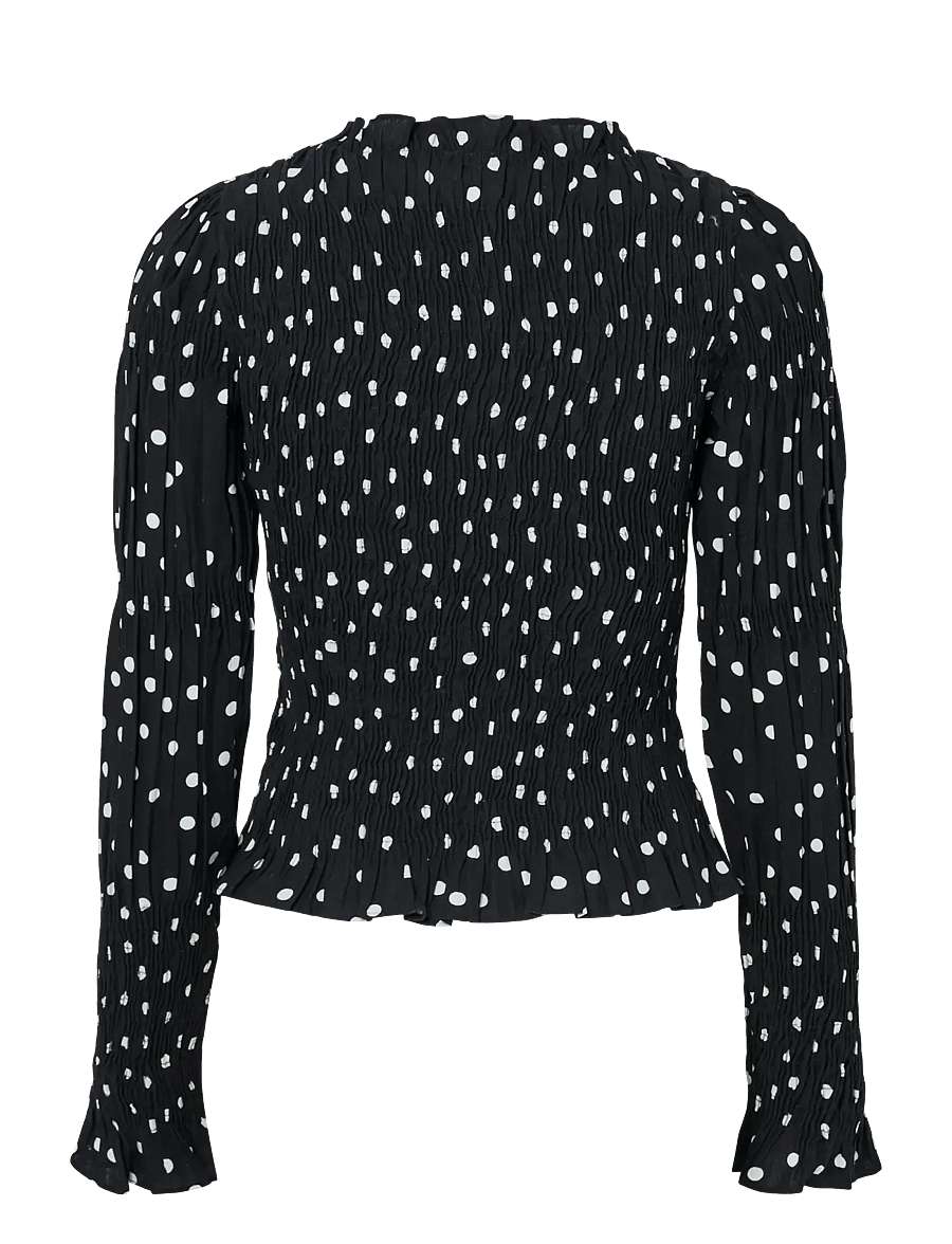 YAS - YASCHEMMA LS SMOCK TOP NOOS - langerma blússur - black - 2