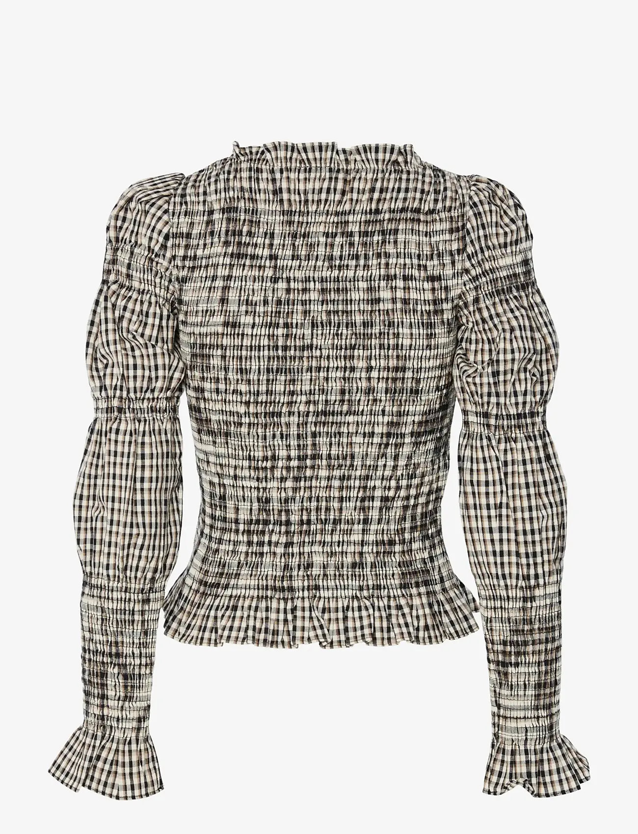 YAS - YASCHEMMA LS SMOCK TOP NOOS - langærmede bluser - eggnog - 2