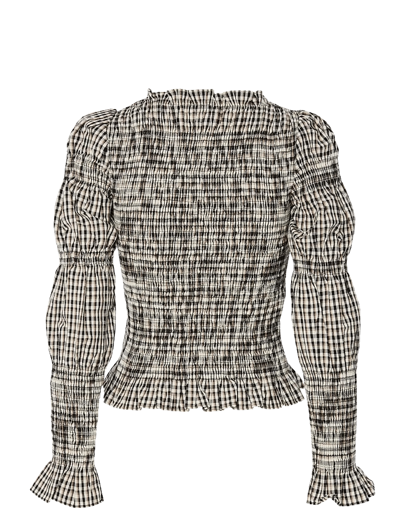 YAS - YASCHEMMA LS SMOCK TOP NOOS - langærmede bluser - eggnog - 2