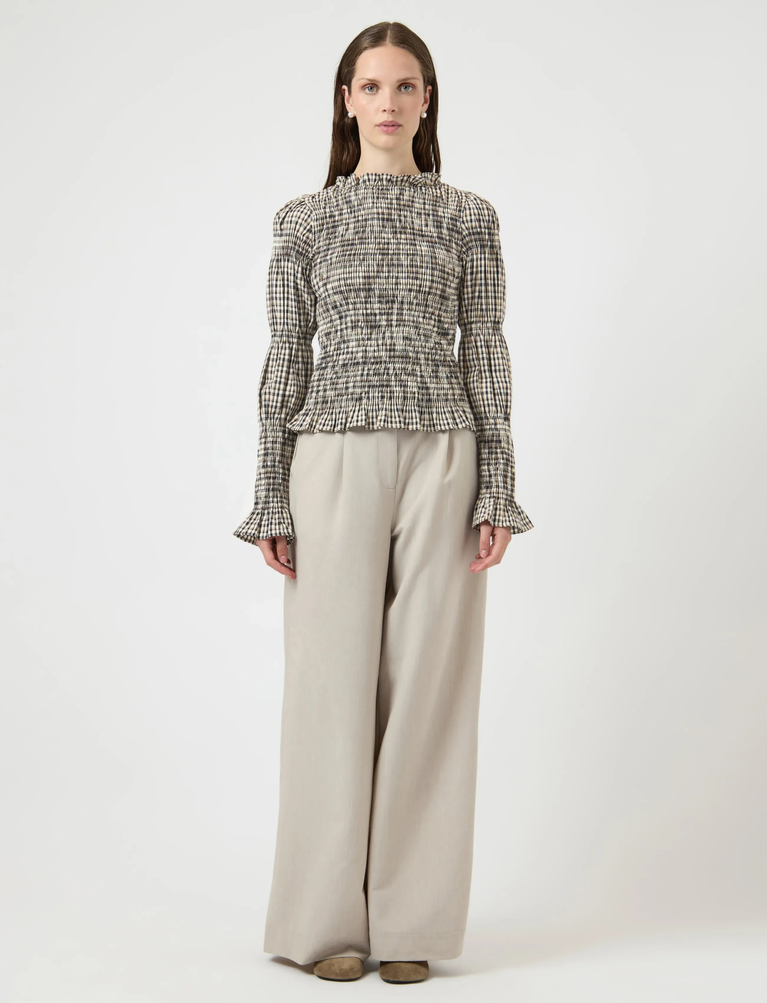 YAS chemma Ls Smock Top Noos, Kvinder, Smock Langærmet Top, Sort, Str: M