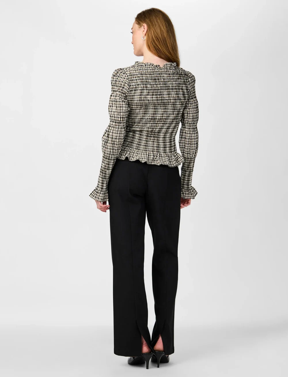 YAS - YASCHEMMA LS SMOCK TOP NOOS - langærmede skjorter - eggnog - 3