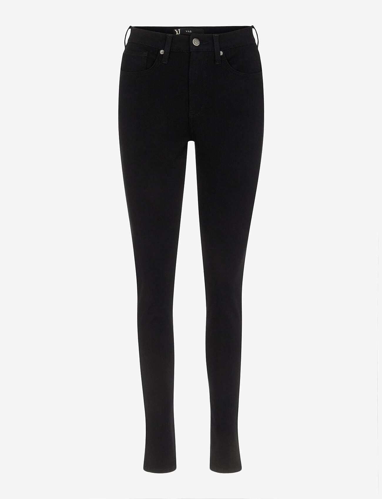 YAS - YASAYO HW SKINNY JEANS  BLACK S. NOOS - pillifarkut - black - 1
