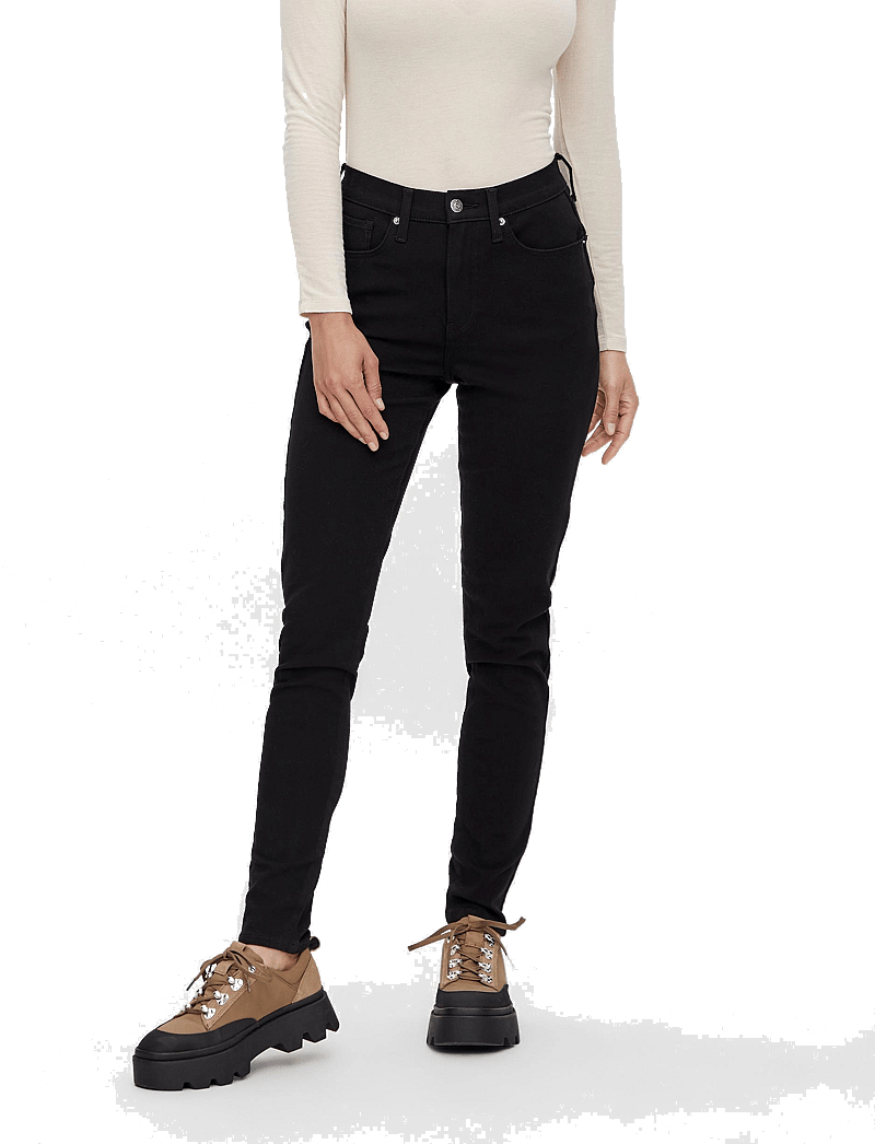 YAS - YASAYO HW SKINNY JEANS BLACK S. NOOS - pillifarkut - black - 0