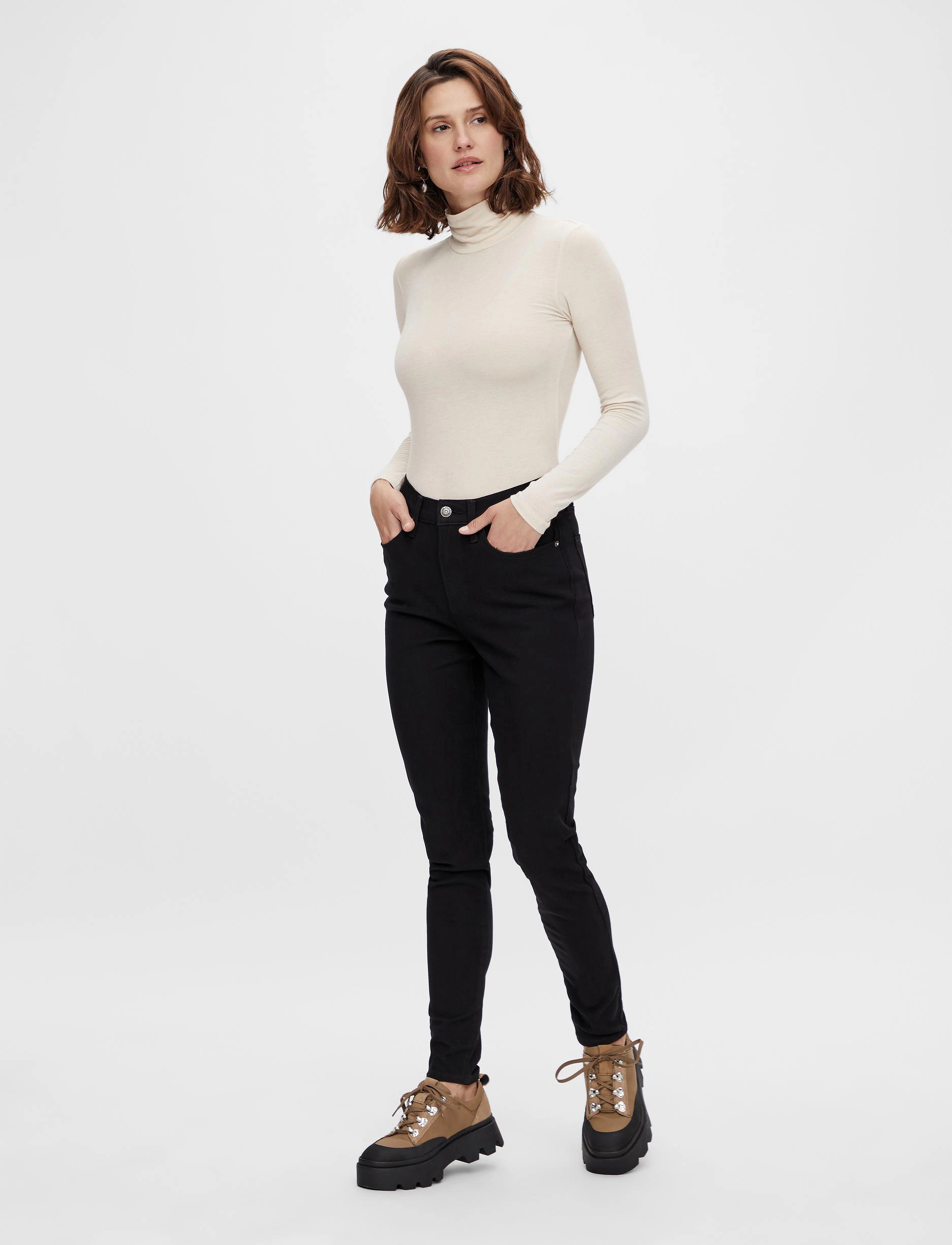 YAS - YASAYO HW SKINNY JEANS  BLACK S. NOOS - black - 5