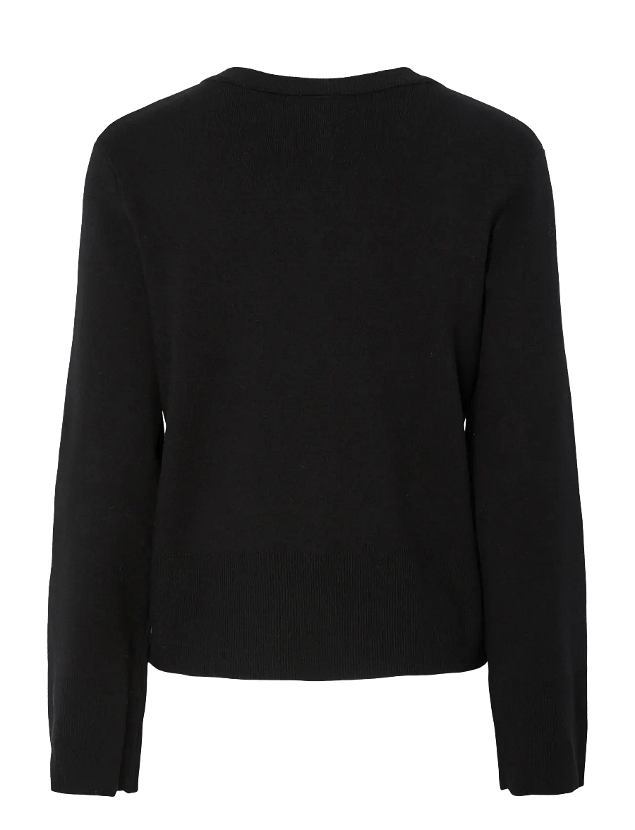 YAS - YASPIMI LS KNIT CARDIGAN S. - strickjacken - black - 2