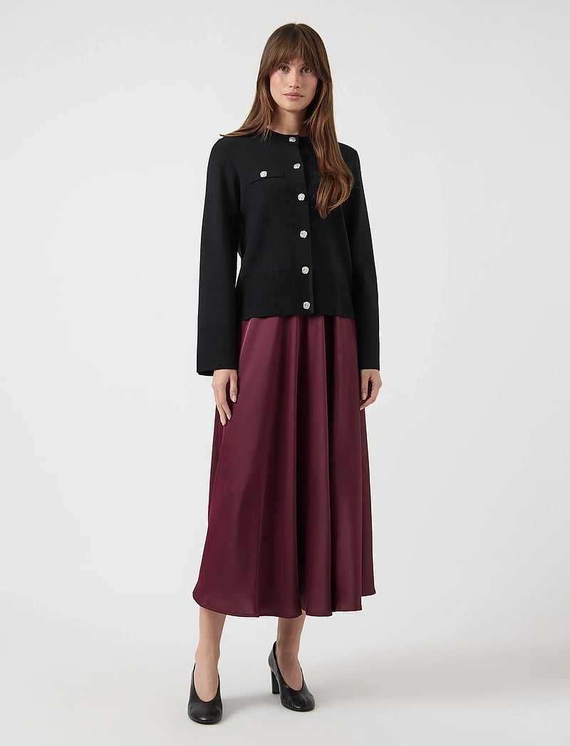 YAS - YASPIMI LS KNIT CARDIGAN S. - cardigans - black - 4