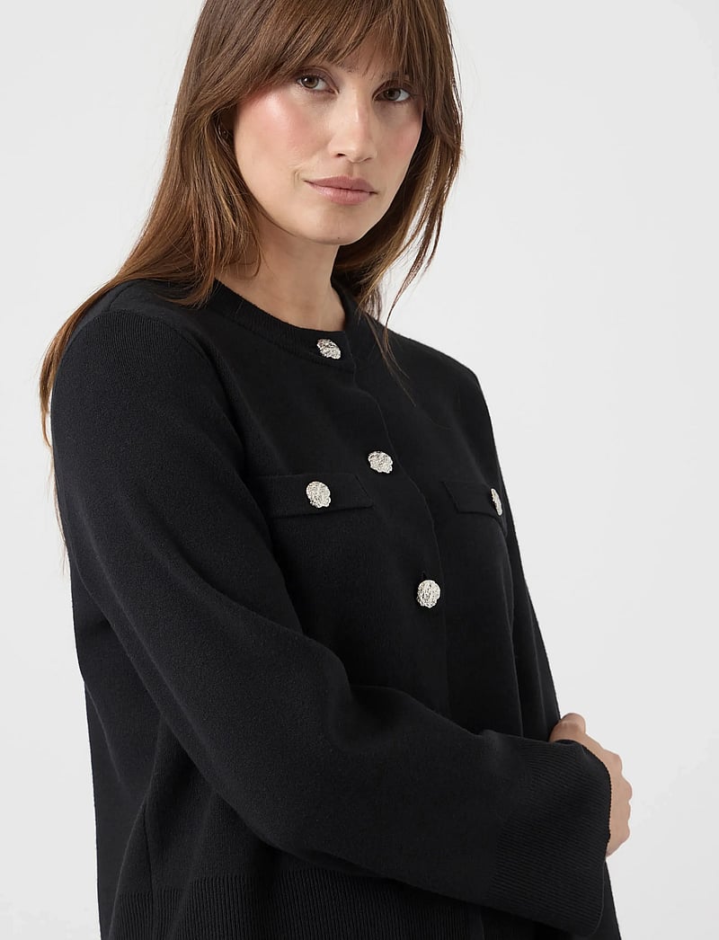 YAS - YASPIMI LS KNIT CARDIGAN S. - cardigans - black - 5