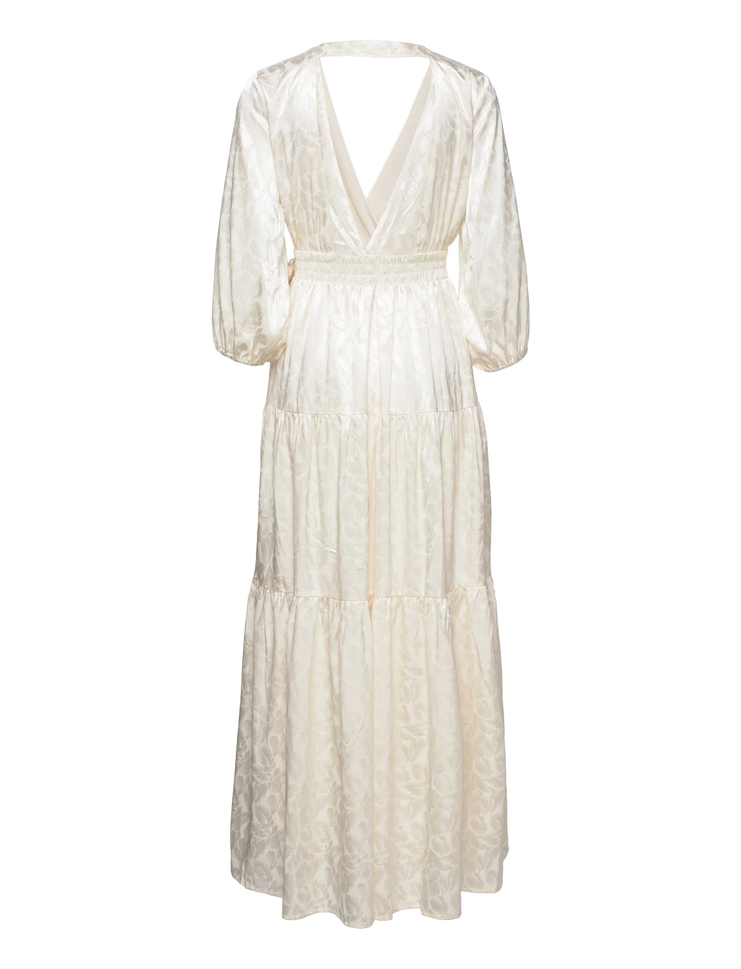 YAS - YASLUMEN 3/4 WRAP MAXI DRESS - CELEB - antique white - 1