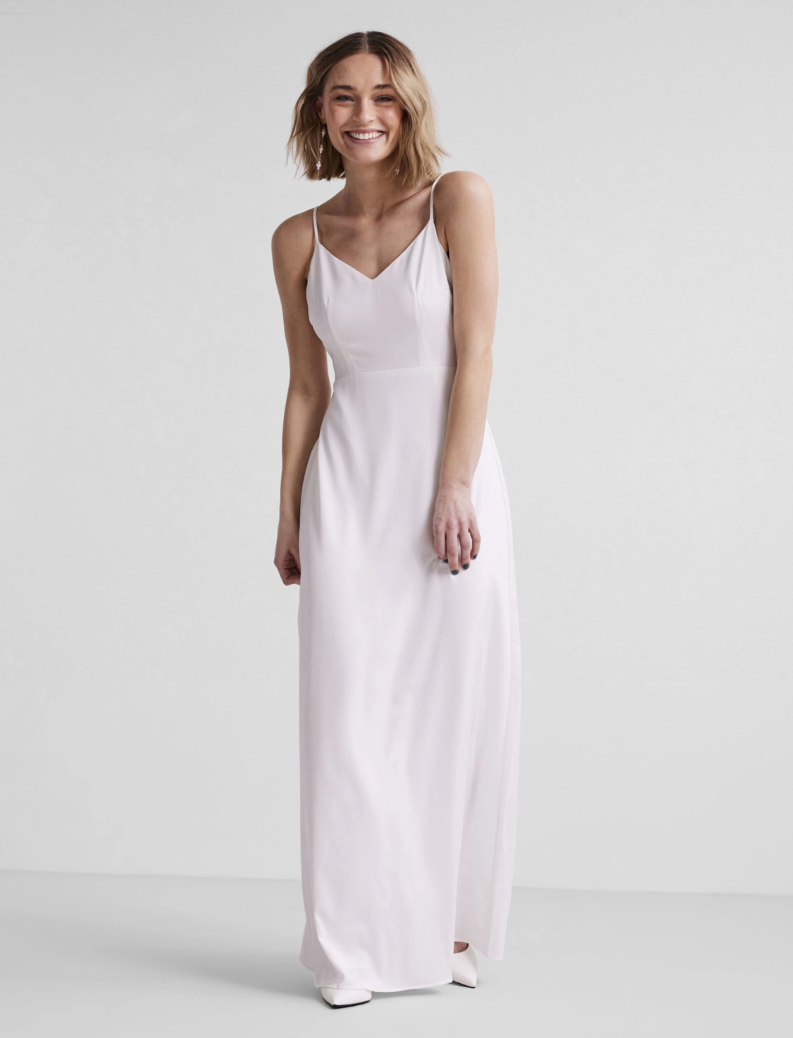 YAS - YASCANDIS STRAP MAXI DRESS - CELEB S. - star white - 2